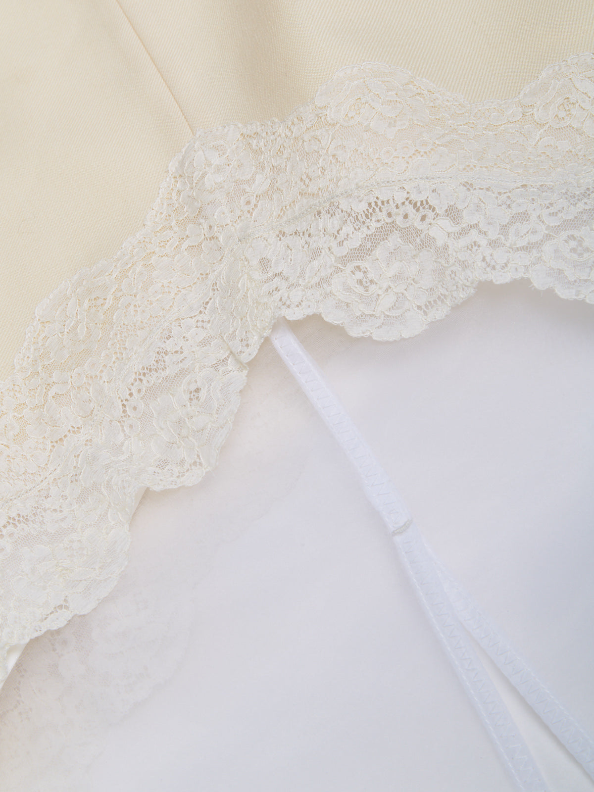 Wool Canvas Skirt in Chalk