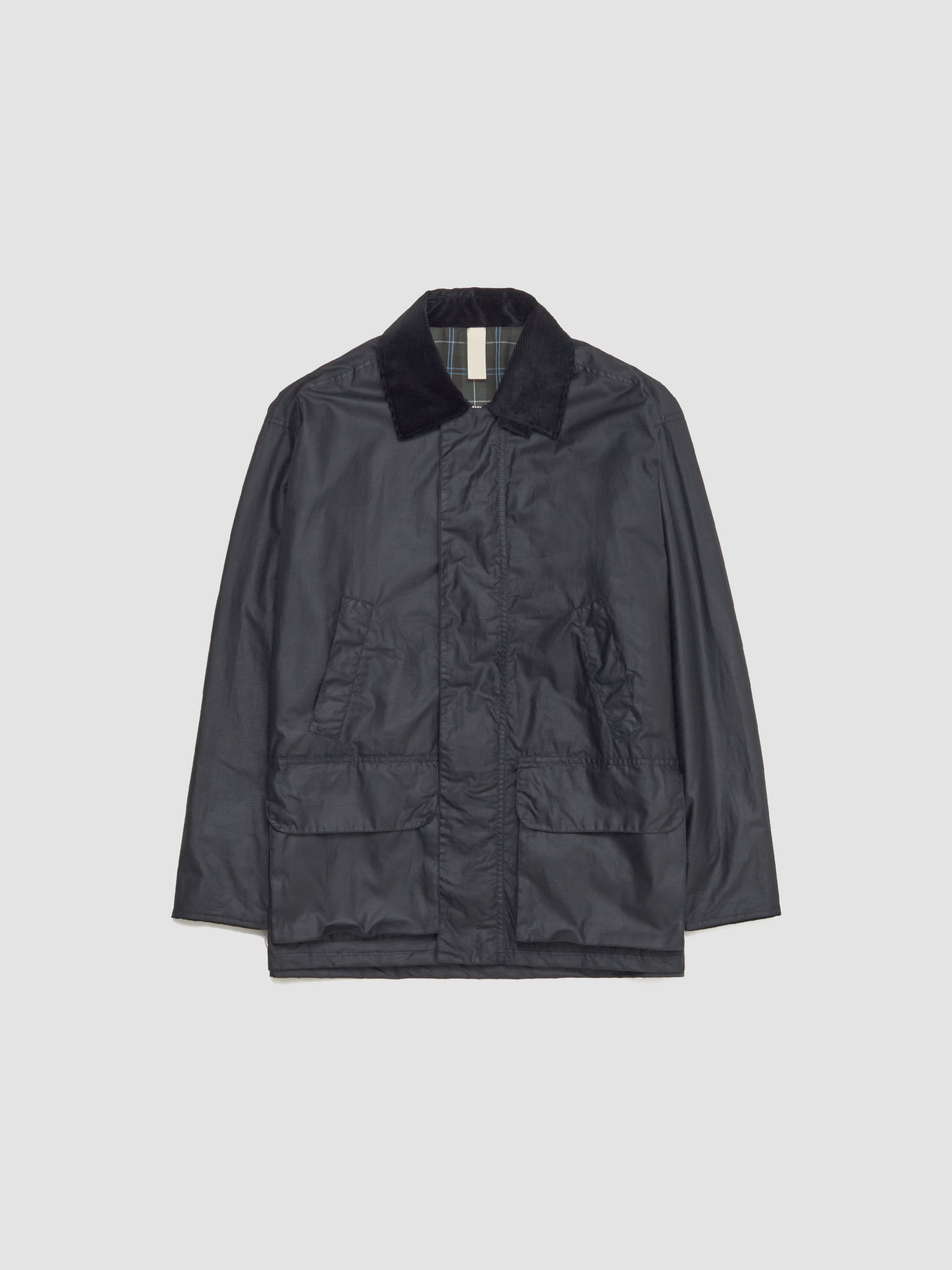 Waxed Ripstop Leisure Jacket in Black