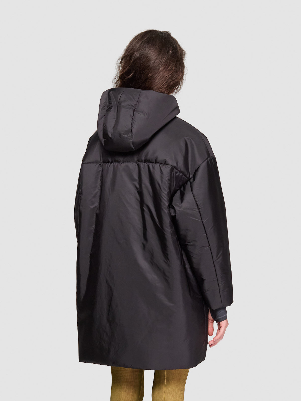 Re-Nylon Lightweight Raincoat in Black