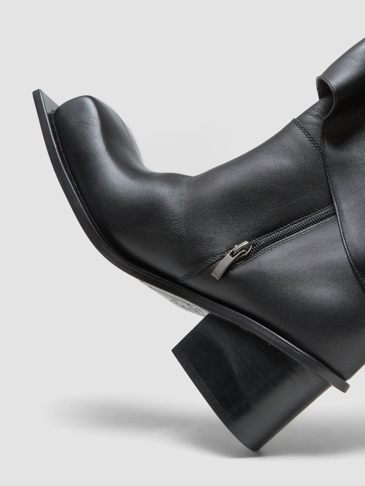 Havva Chunky Heel Trouser Boots in Black