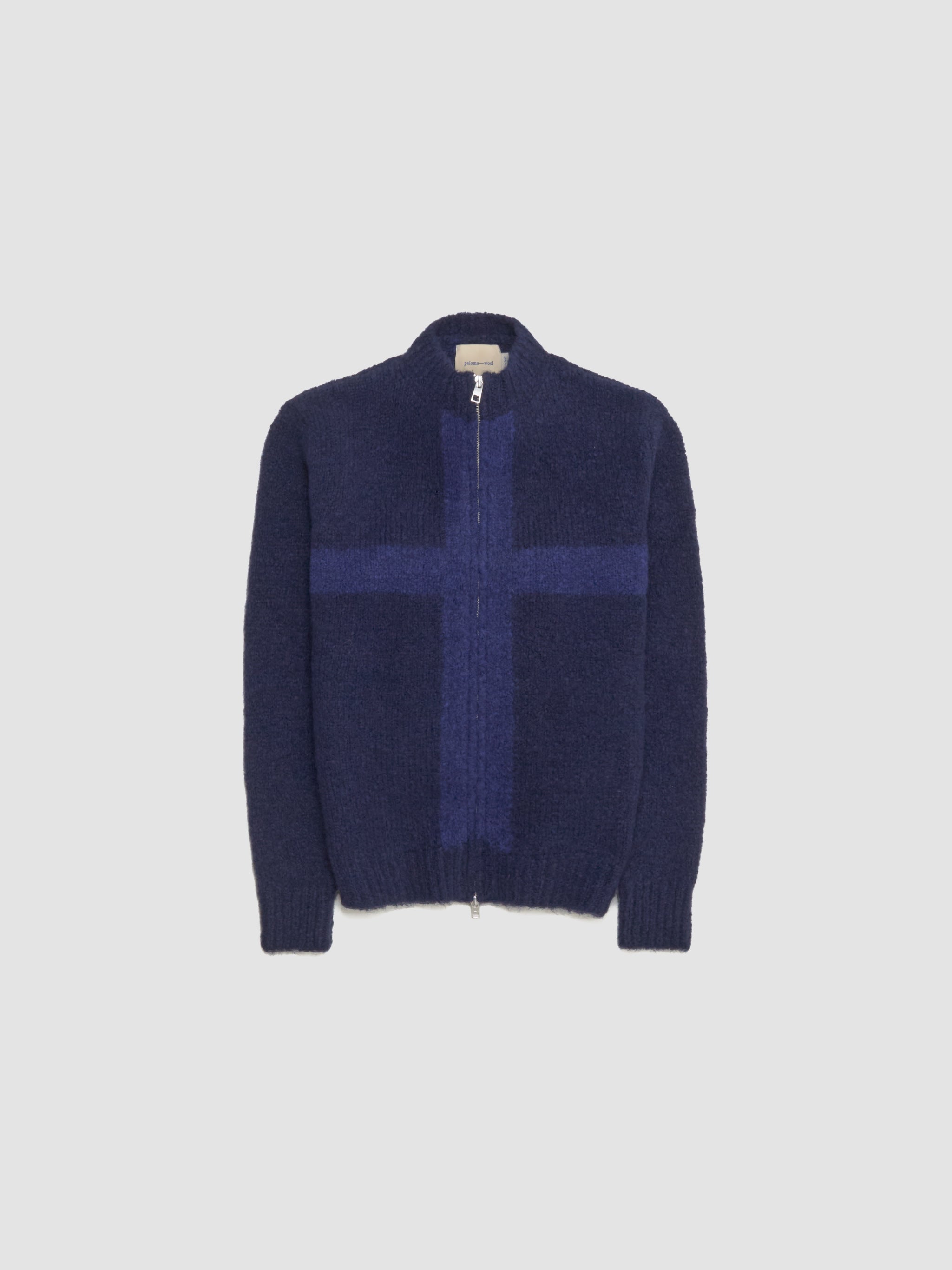 Cruz Zipped B Sweater in Blue