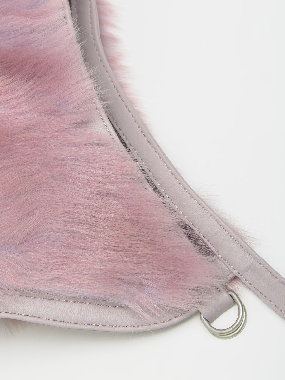 Fur Hat in Pink & Lilac