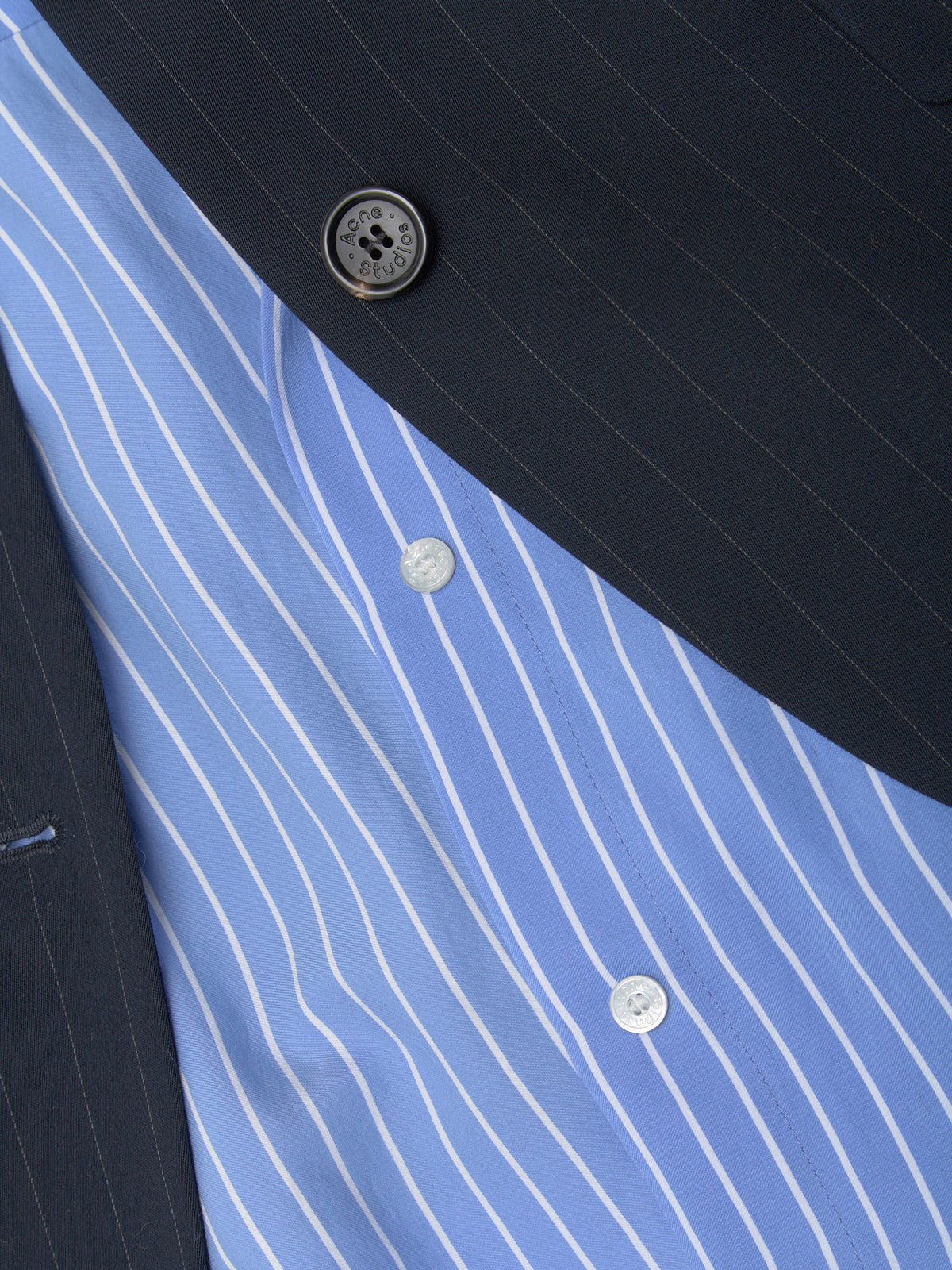 Layered Suit Jacket in Navy