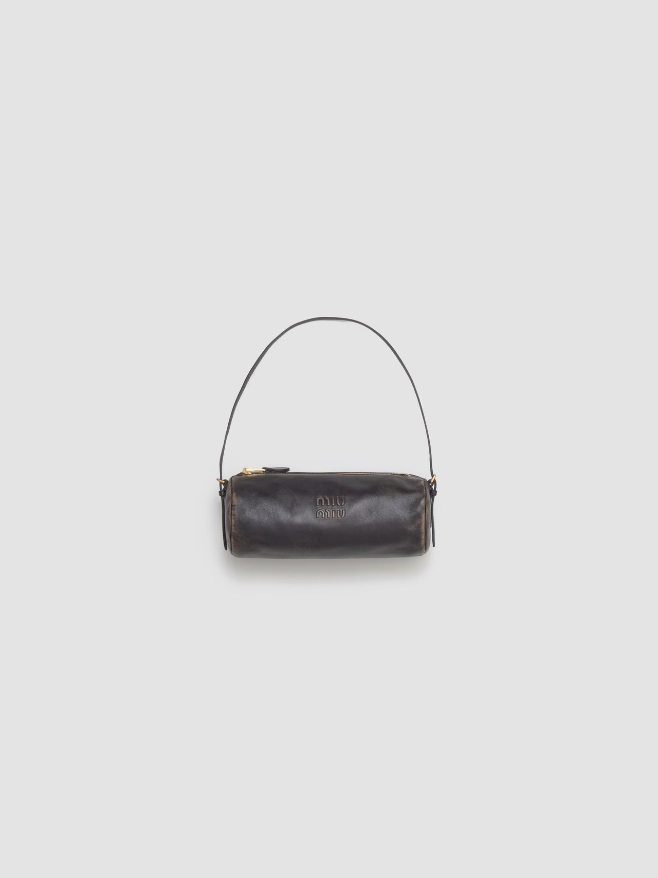 Nappa Leather Pouch in Coffee Brown