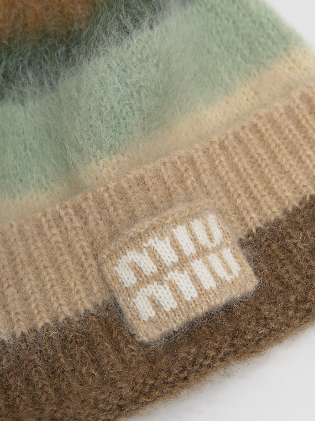 Mohair Blend Beanie in Cognac