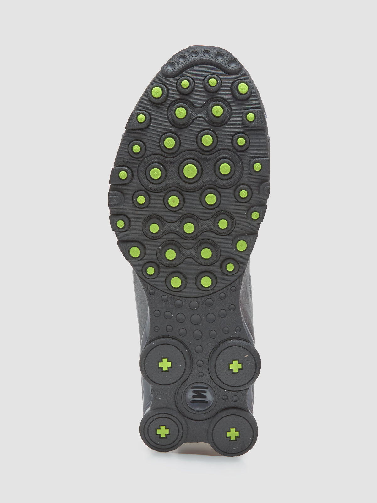 Shox NZ Sneaker in Dark Grey & Volt