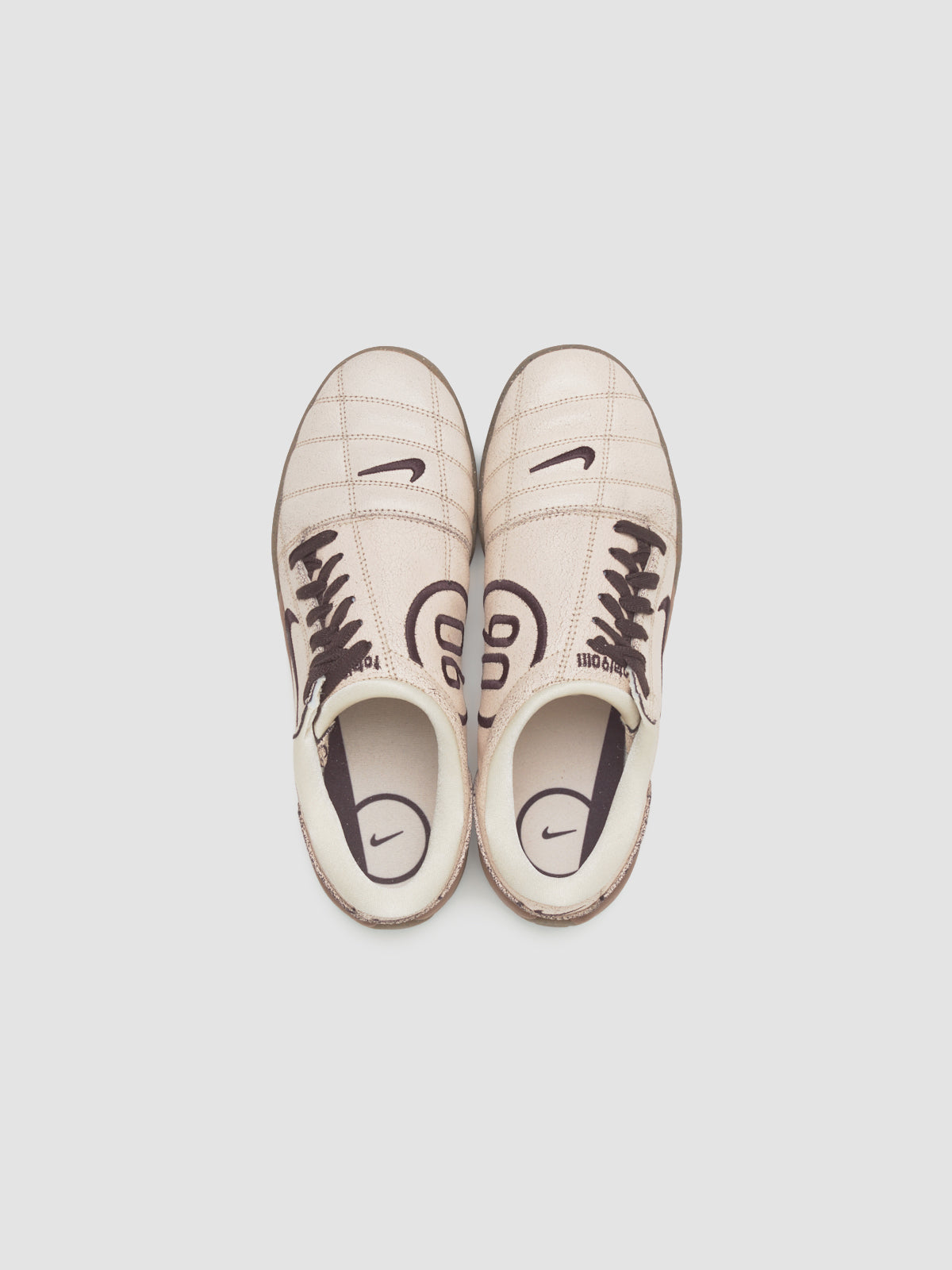 Total 90 PRM Sneaker in Pearl White & Shadow Brown