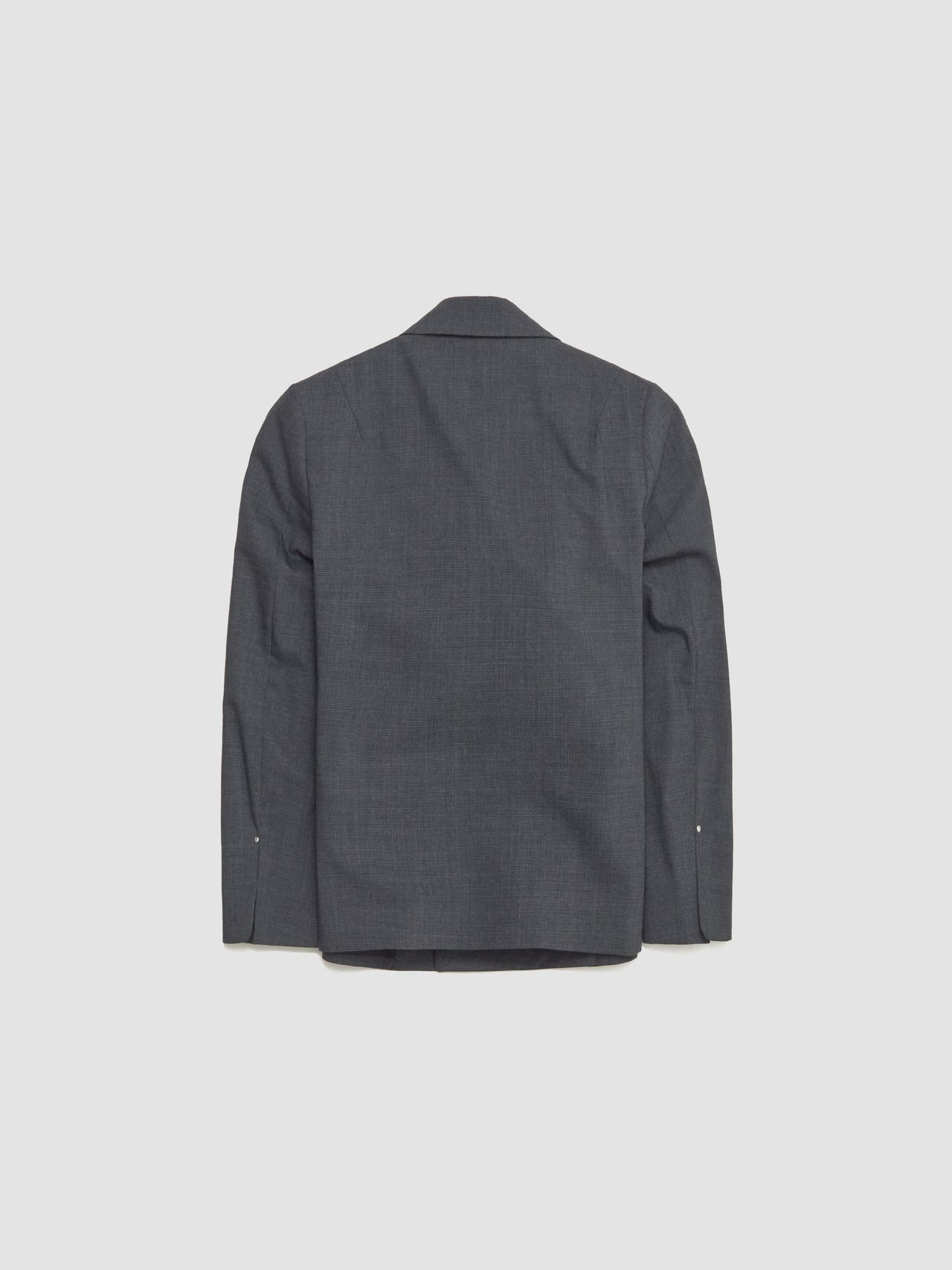 Houndstooth Double Breasted Suit Jacket in Dark Grey