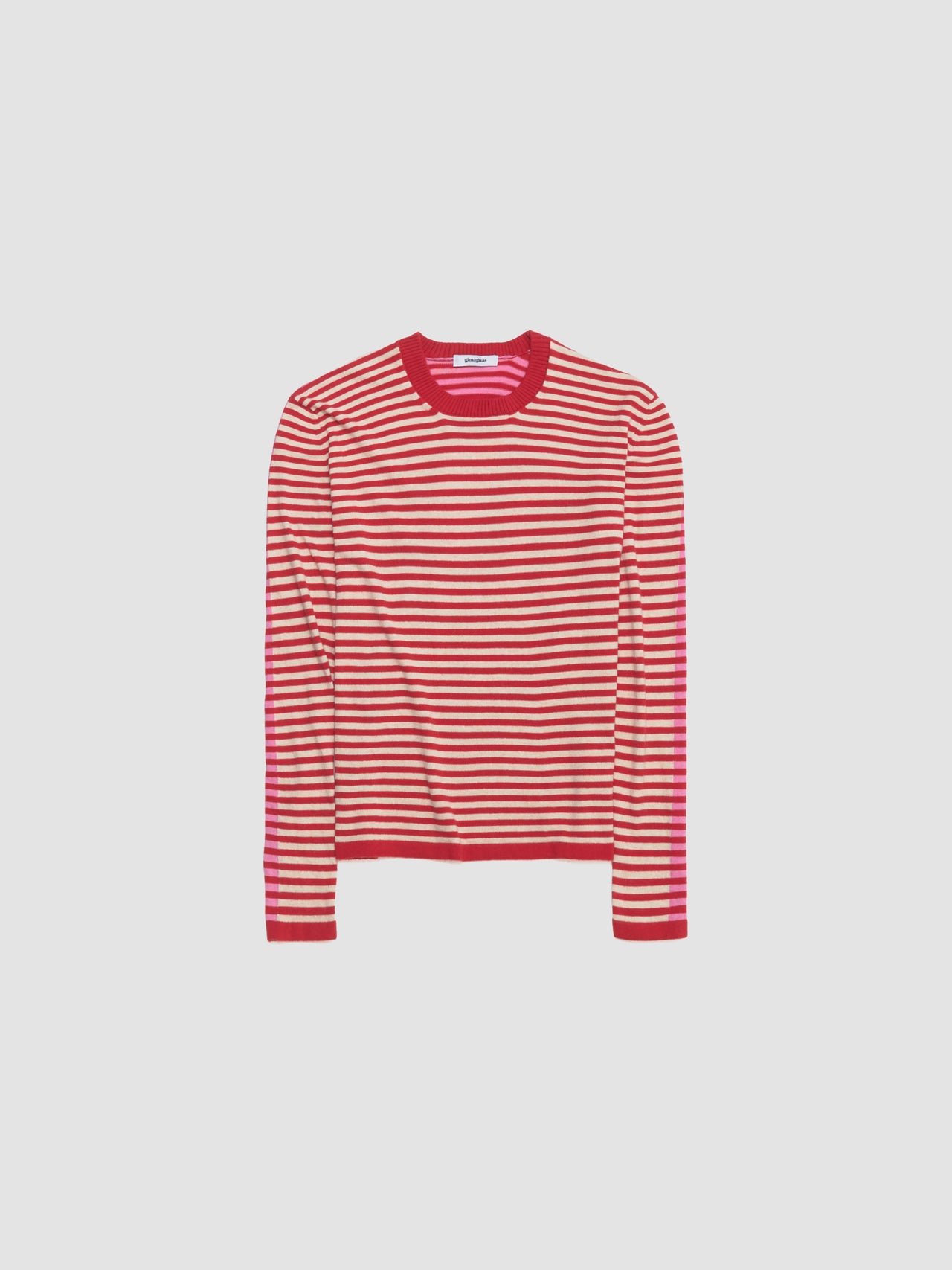 Diego Stripes Jumper in Pink & Red
