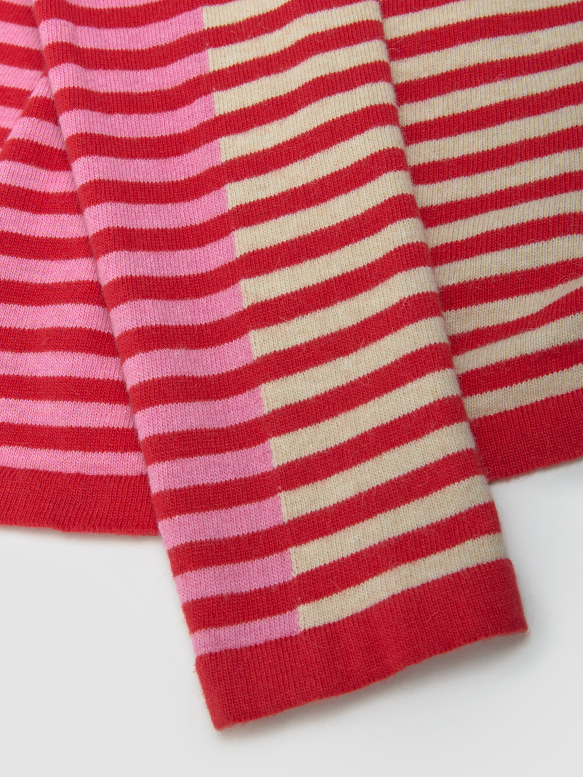 Diego Stripes Jumper in Pink & Red