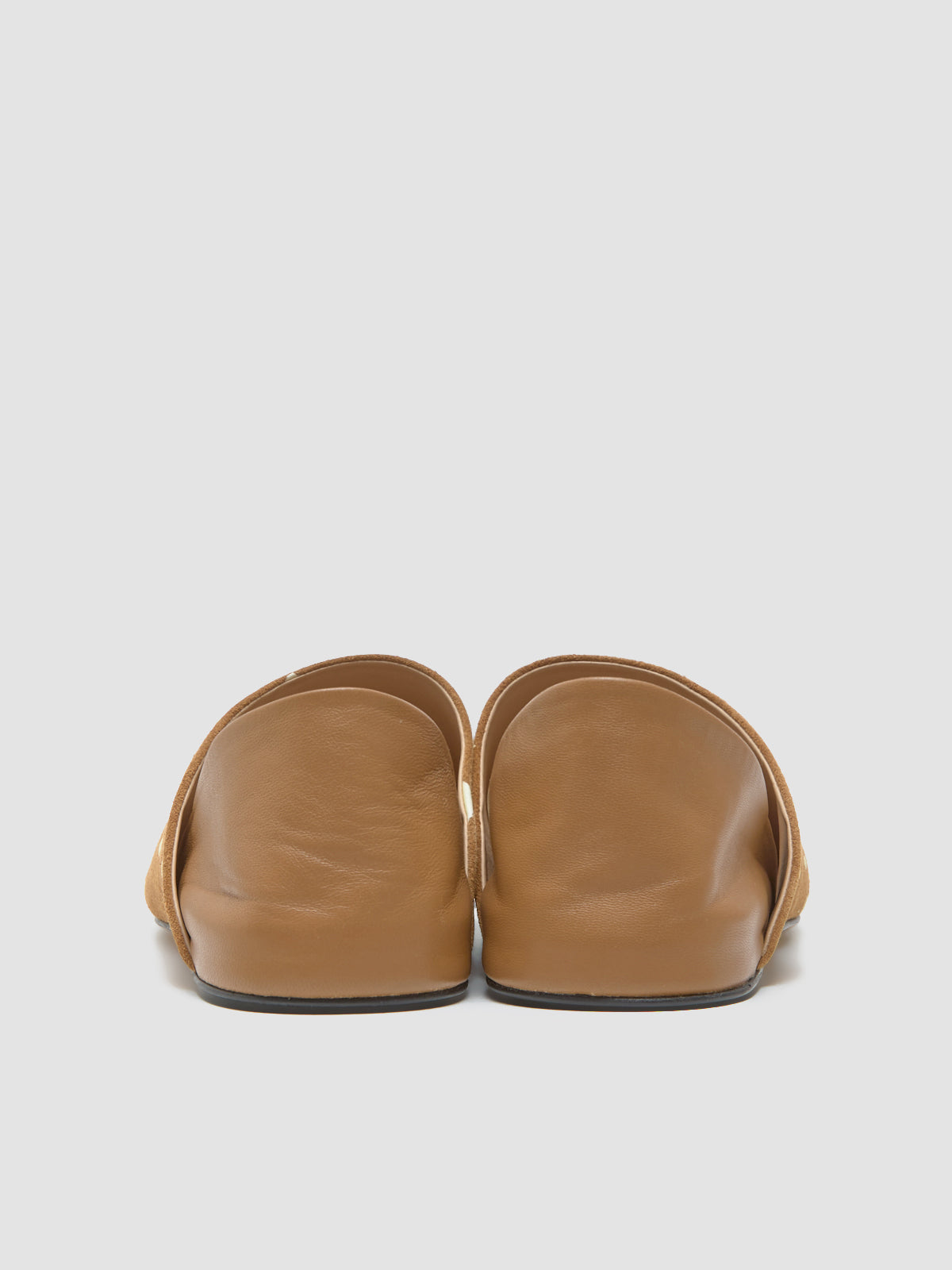 Men's Babouche in Tan & Cream