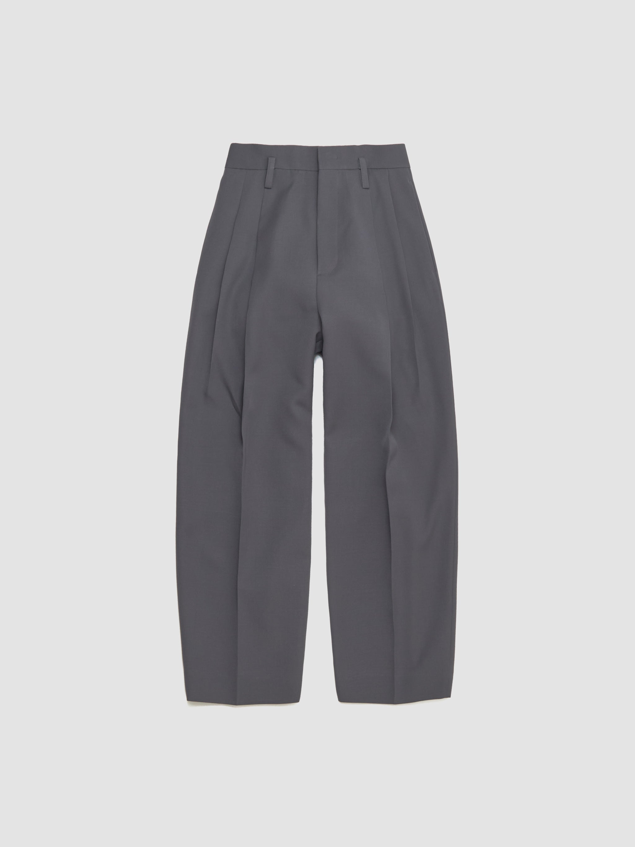 Pleated Trousers in Fog