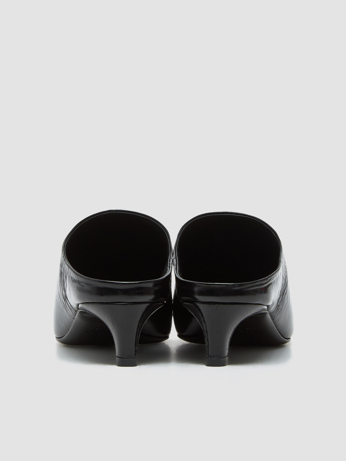 Heeled Mules in Black