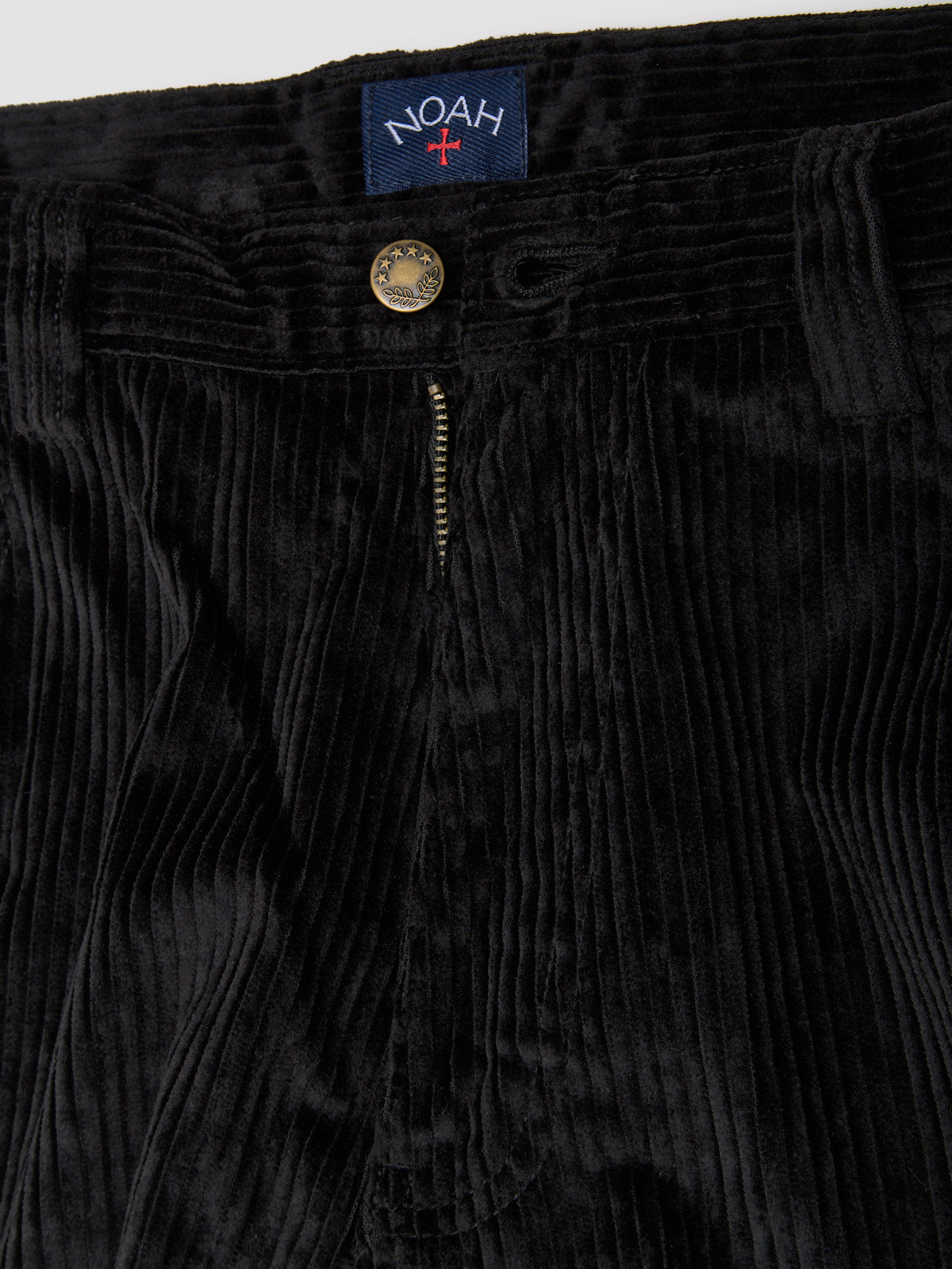 Wide-Wale Corduroy Jeans in Black