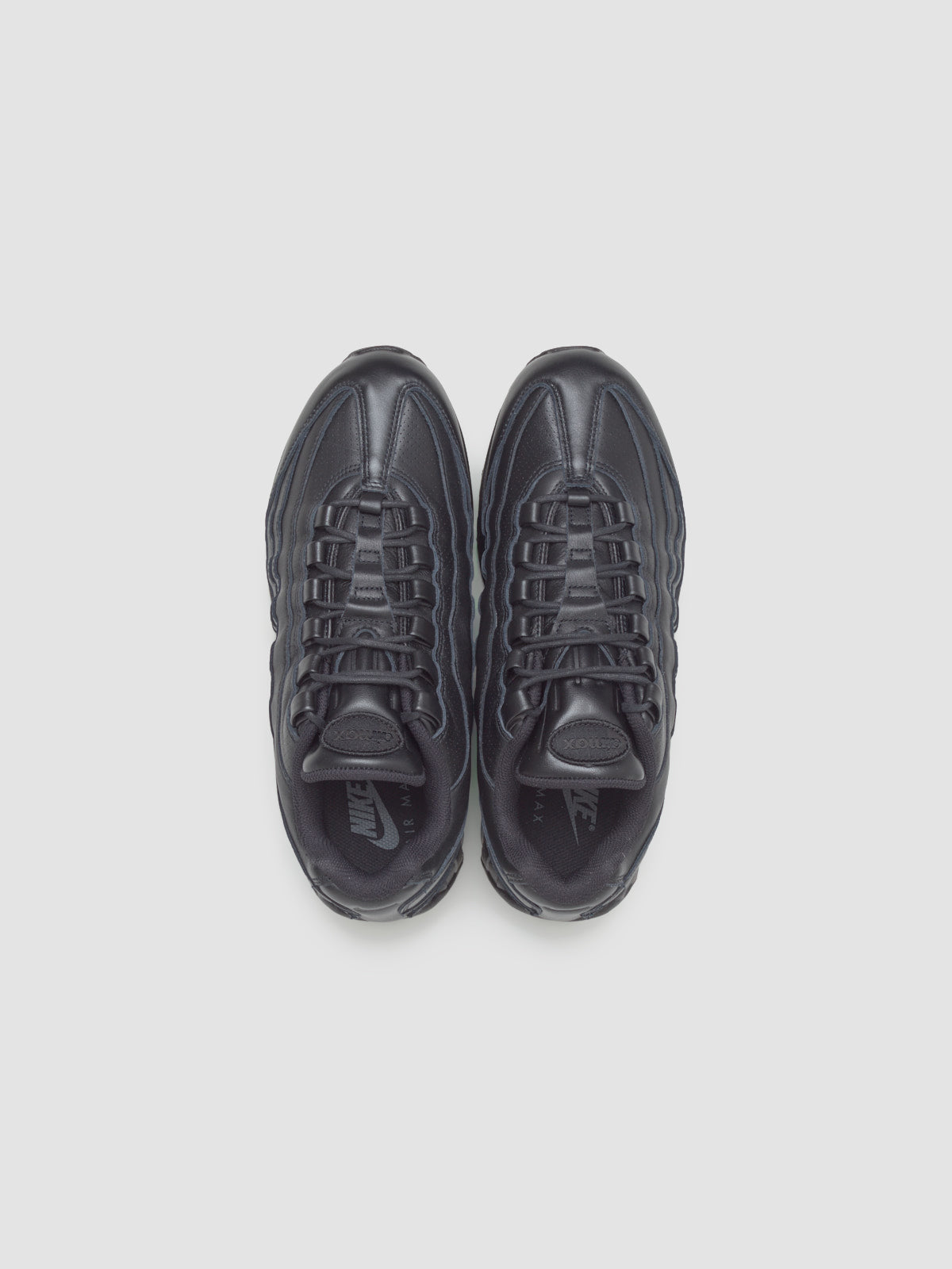 Air Max 95 Big Bubble Leather Sneaker in Black