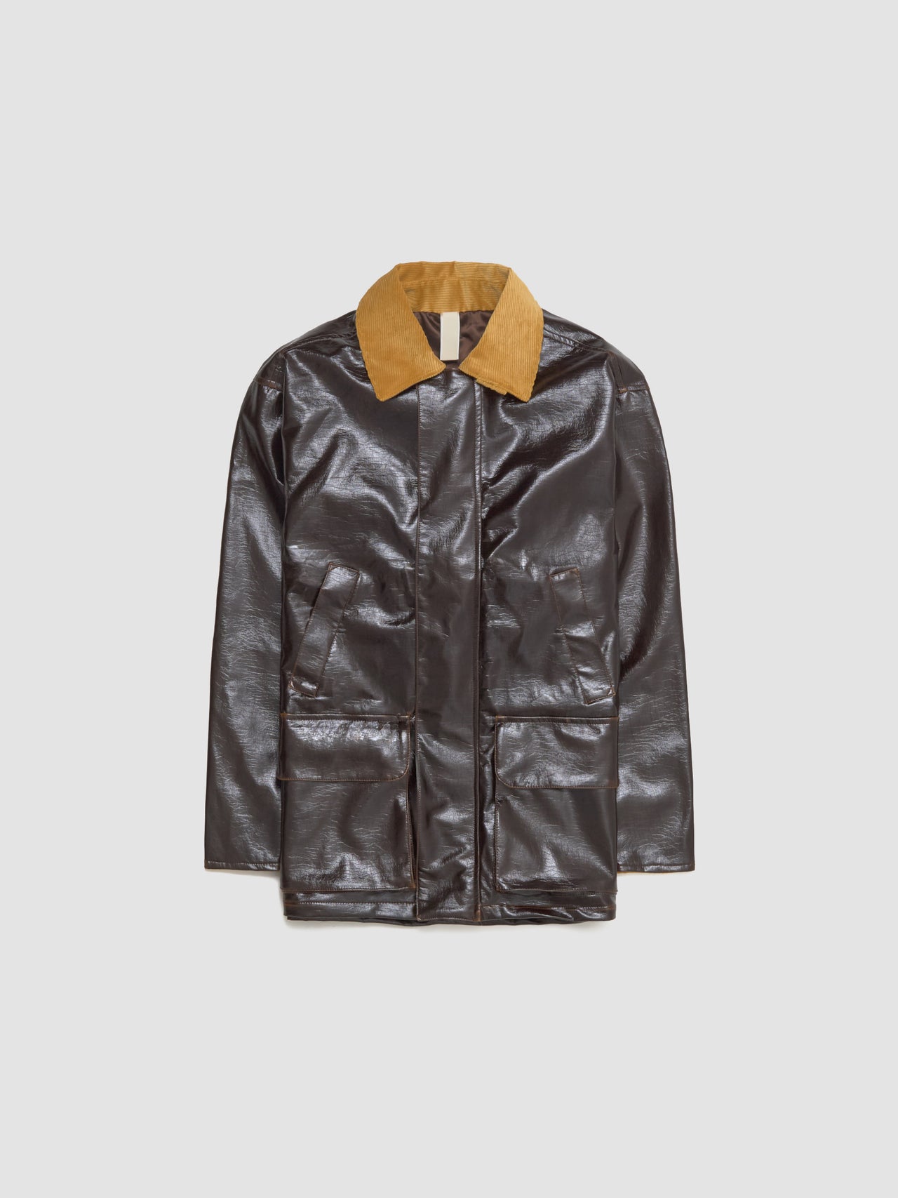 Vinyl Leisure Jacket in Brown