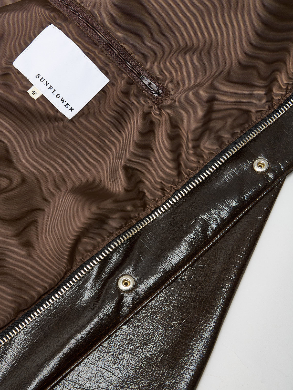Vinyl Leisure Jacket in Brown