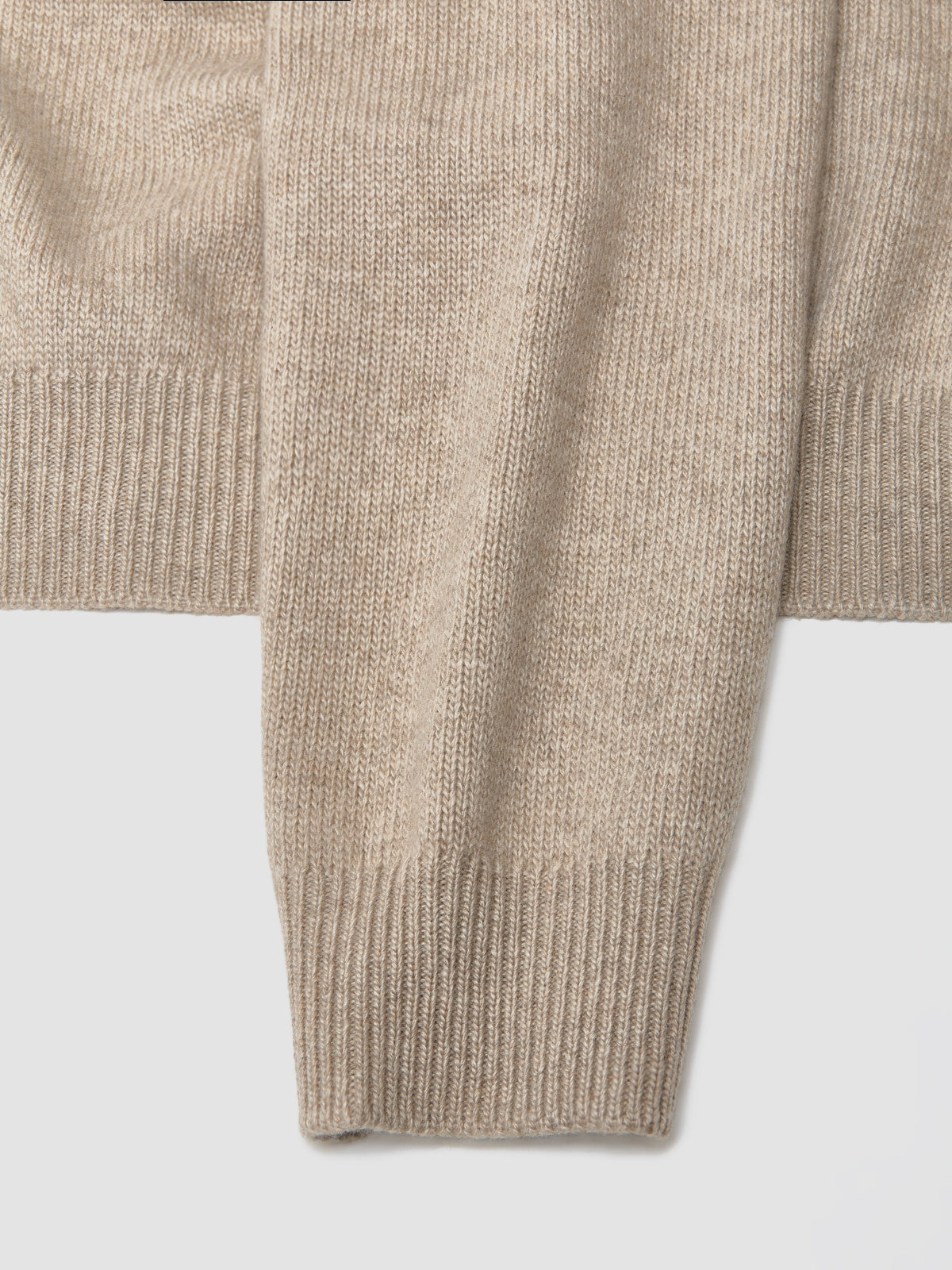 Re-Cashmere Round Neck Sweater in Beige