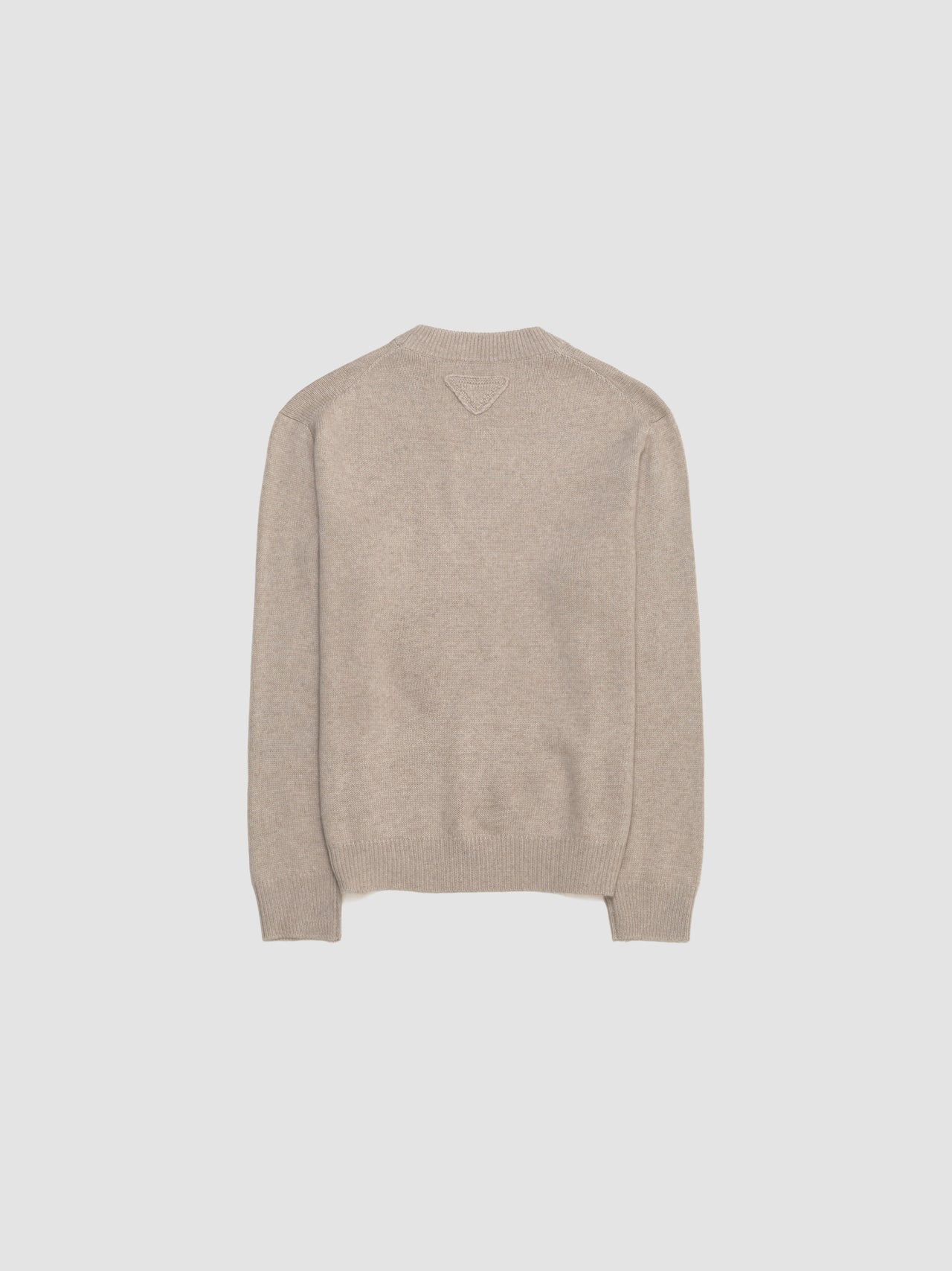 Re-Cashmere Round Neck Sweater in Beige