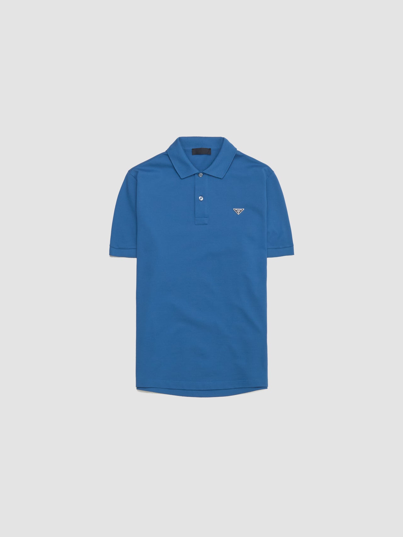 Piqué Polo Shirt in Baby Blue