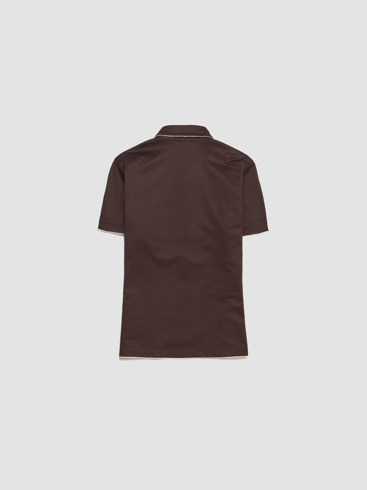 Lisle Cotton Polo Shirt in Ebony