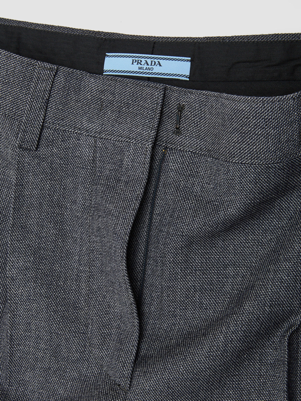 Grisaille and Antiqued Satin Shorts in Grey