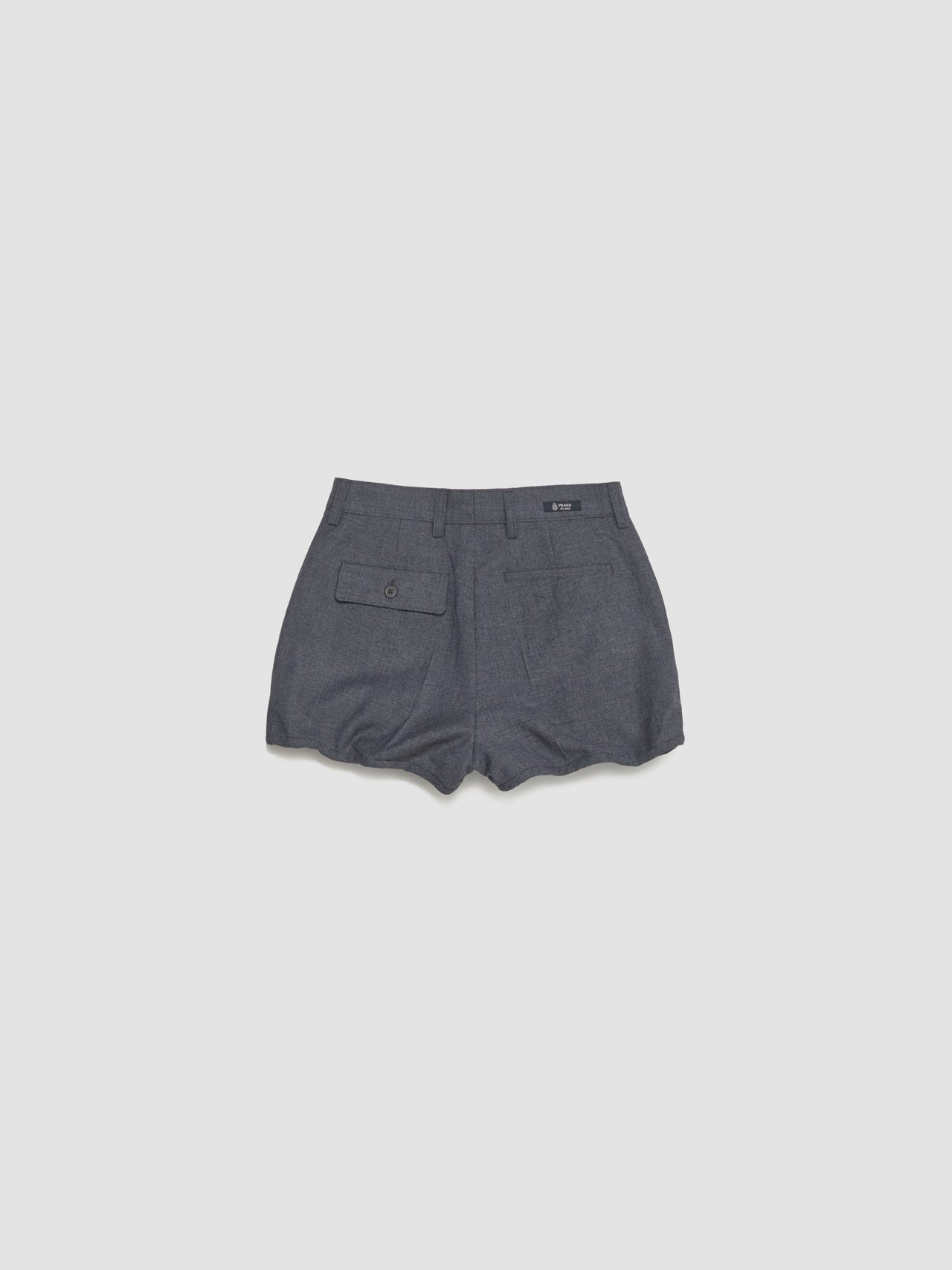 Grisaille and Antiqued Satin Shorts in Grey