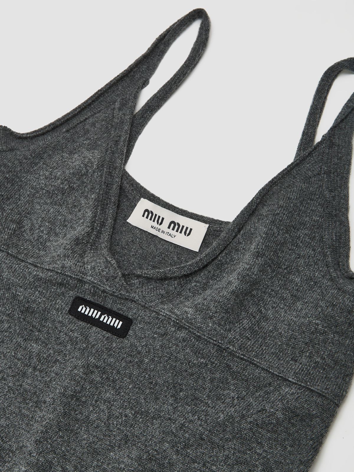 Cashmere Tank Dress in Grey