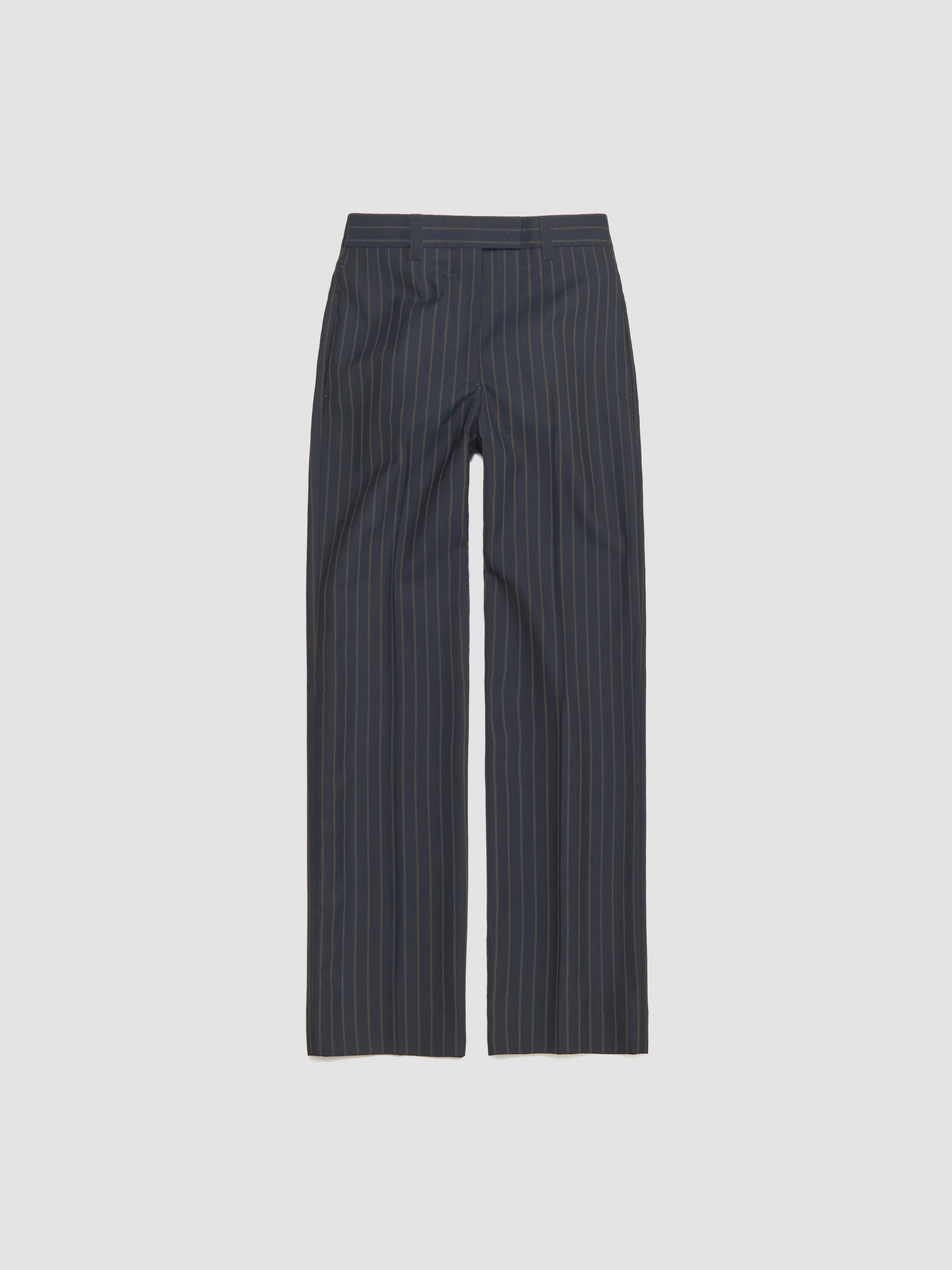 Pinstriped Trousers in Blue