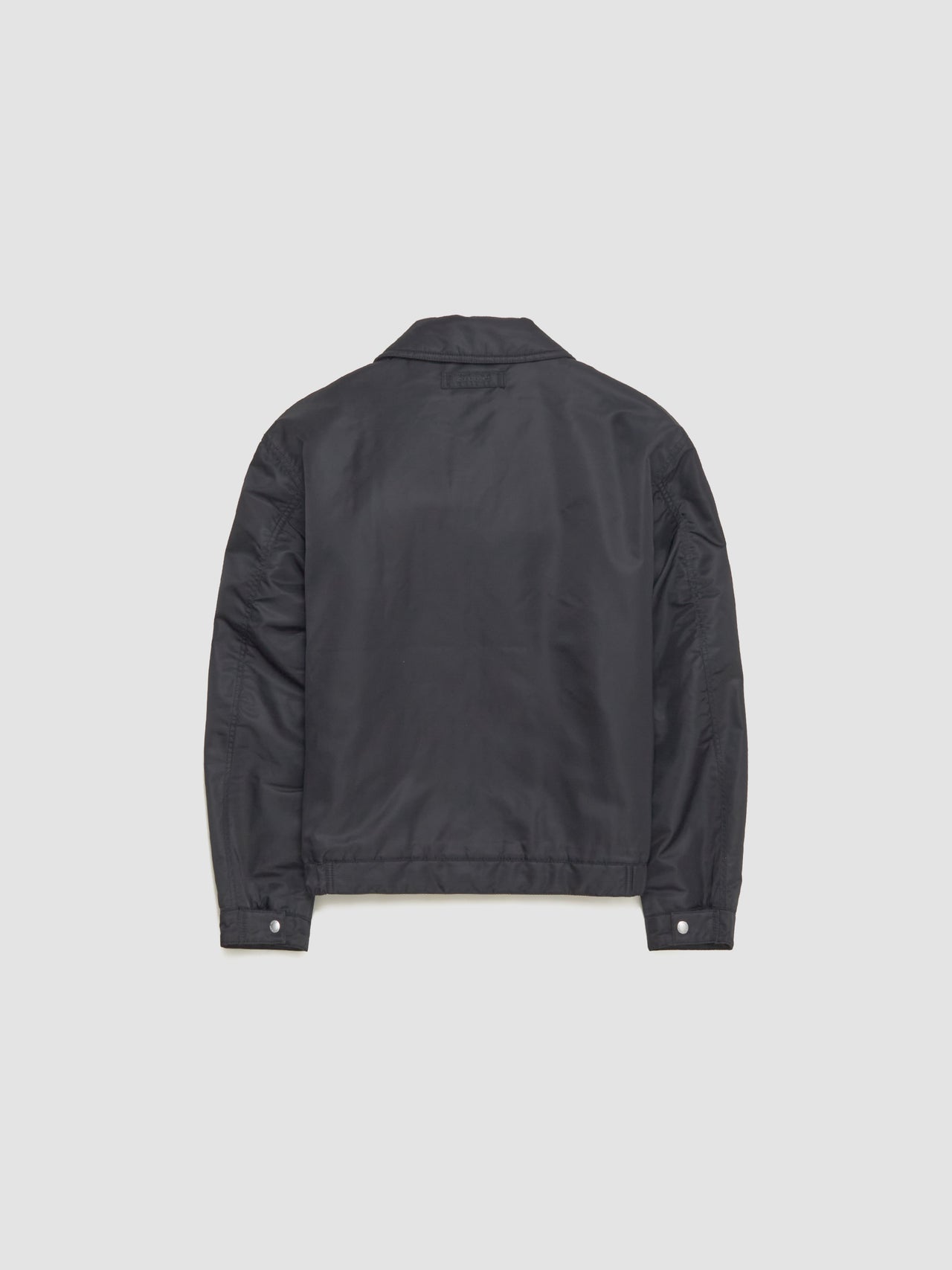 Pile Lined Zip Jacket in Black