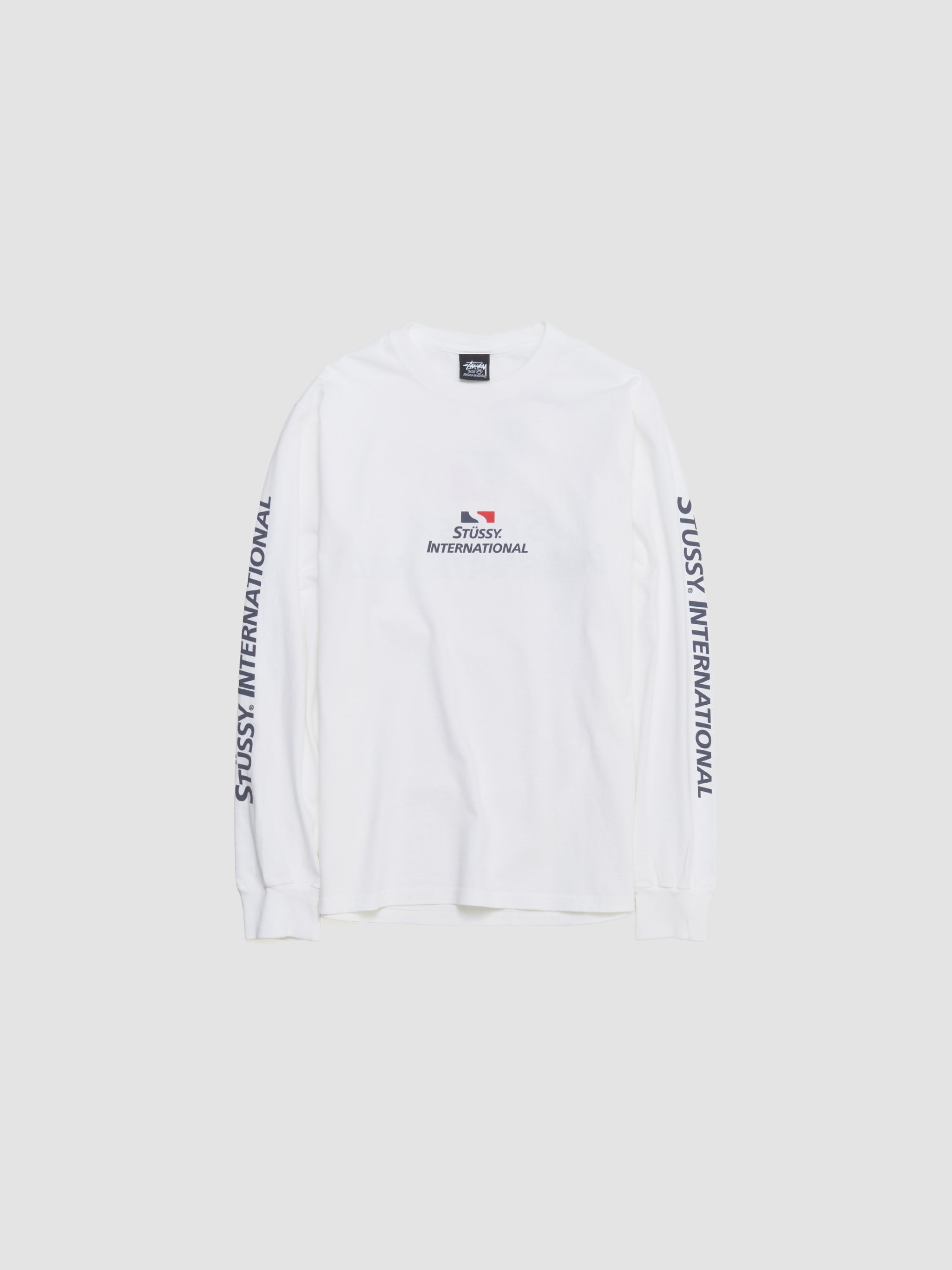 International Long Sleeved Tee in White