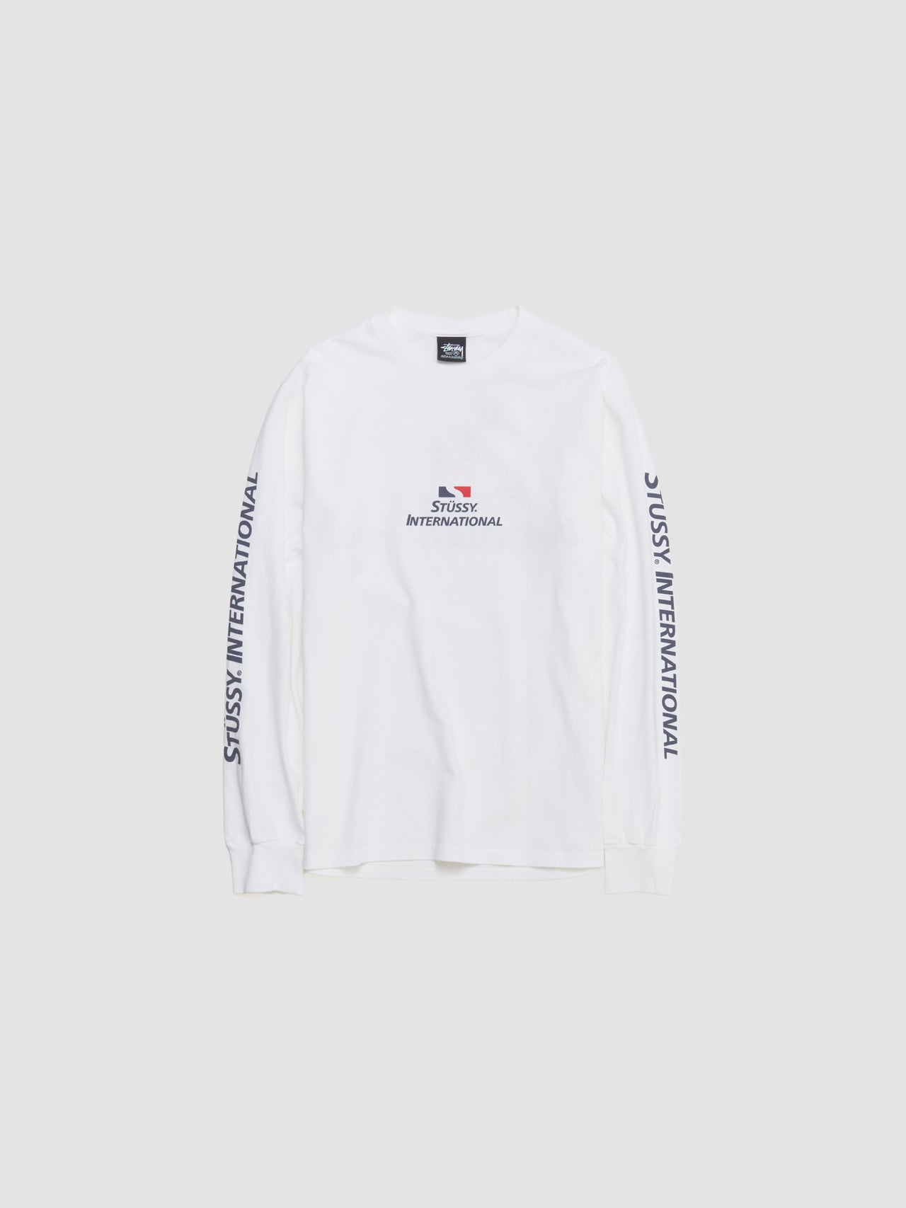 International Long Sleeved Tee in White