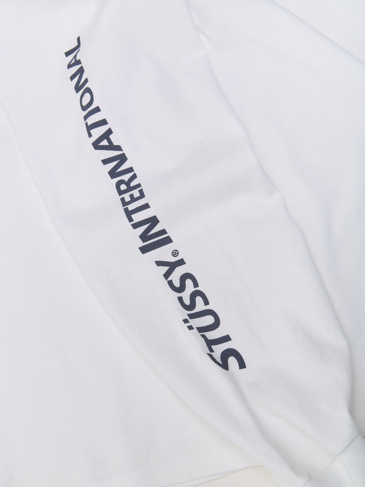 International Long Sleeved Tee in White