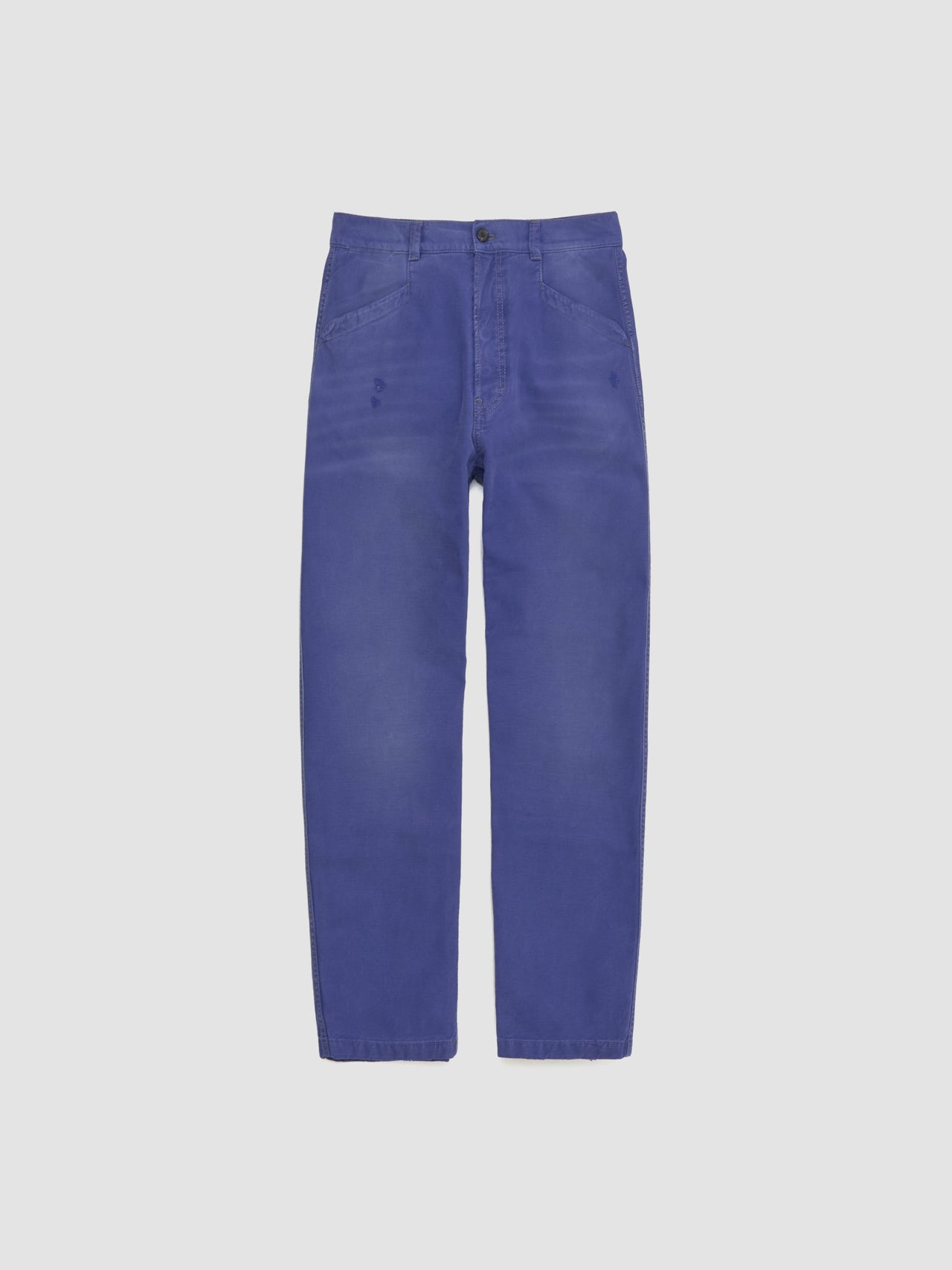 Cotton Twill Trousers in Indigo