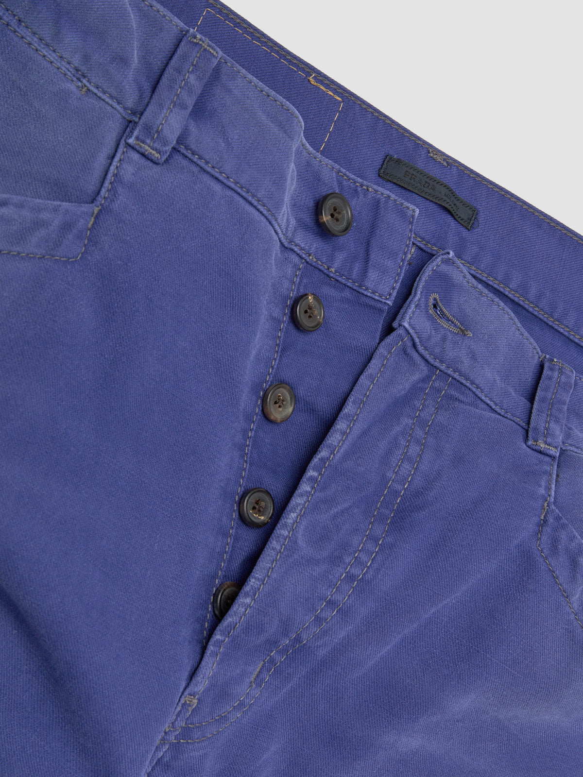 Cotton Twill Trousers in Indigo