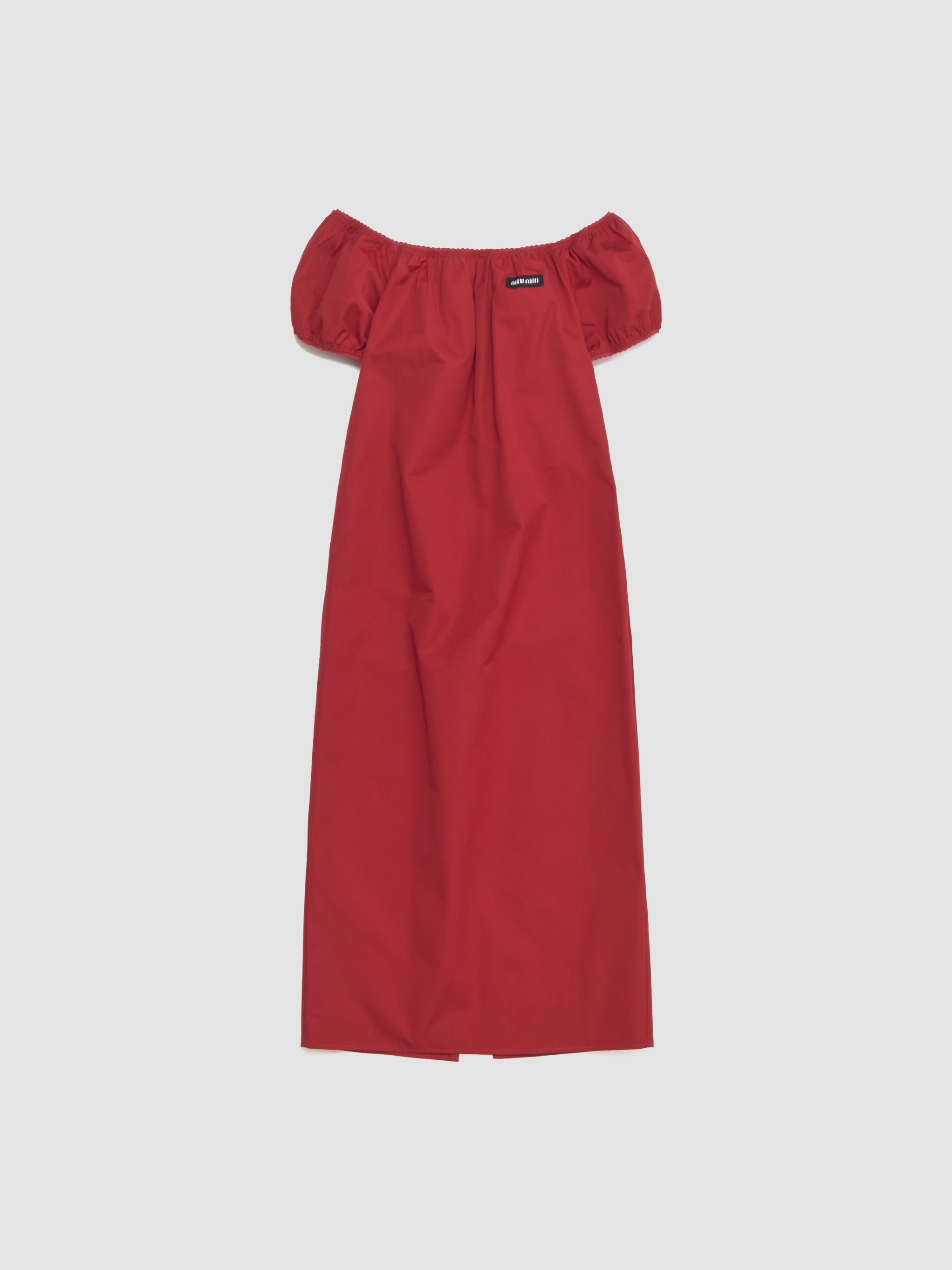 Poplin Dress in Red
