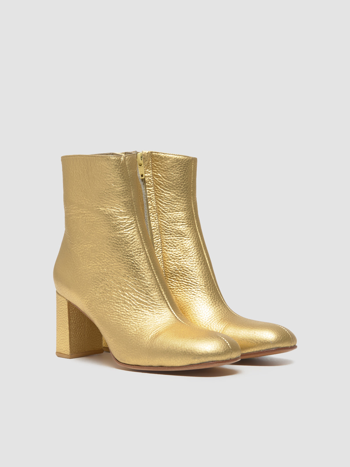 Agnes Boot in Gold Texture Metallic
