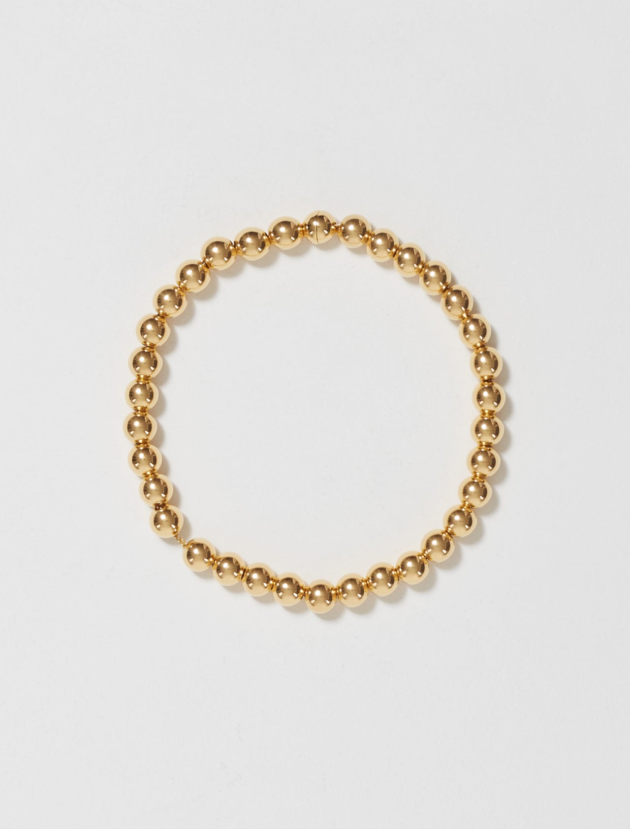 Metal Sphere Necklace 1 in Gold