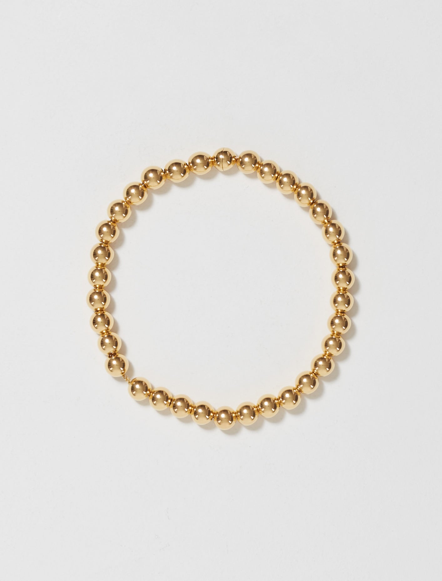 Metal Sphere Necklace 1 in Gold