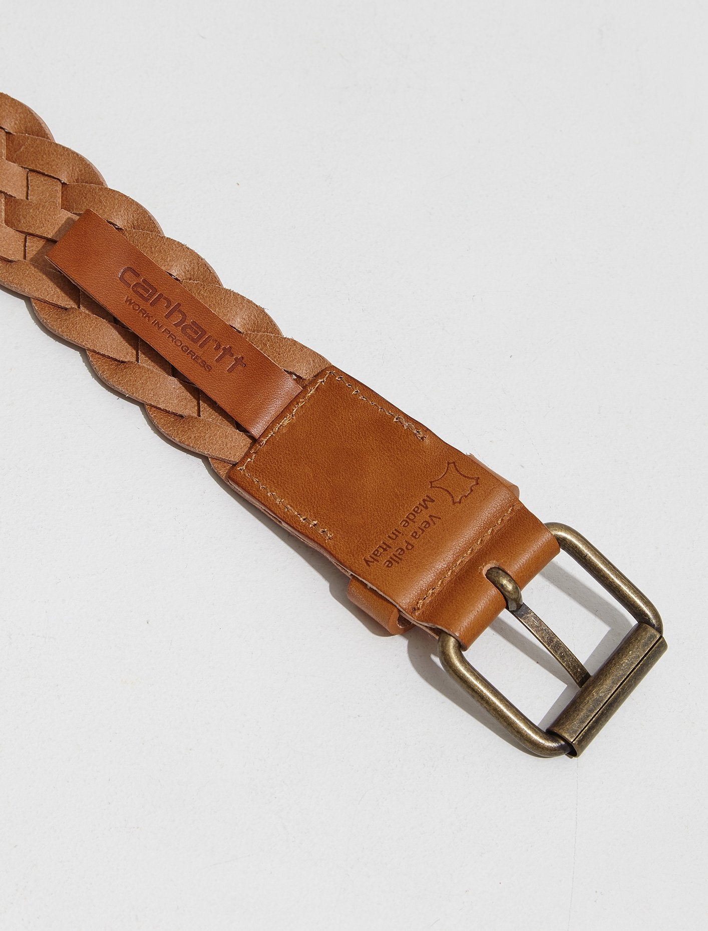 Plait Belt in Honey and Gold