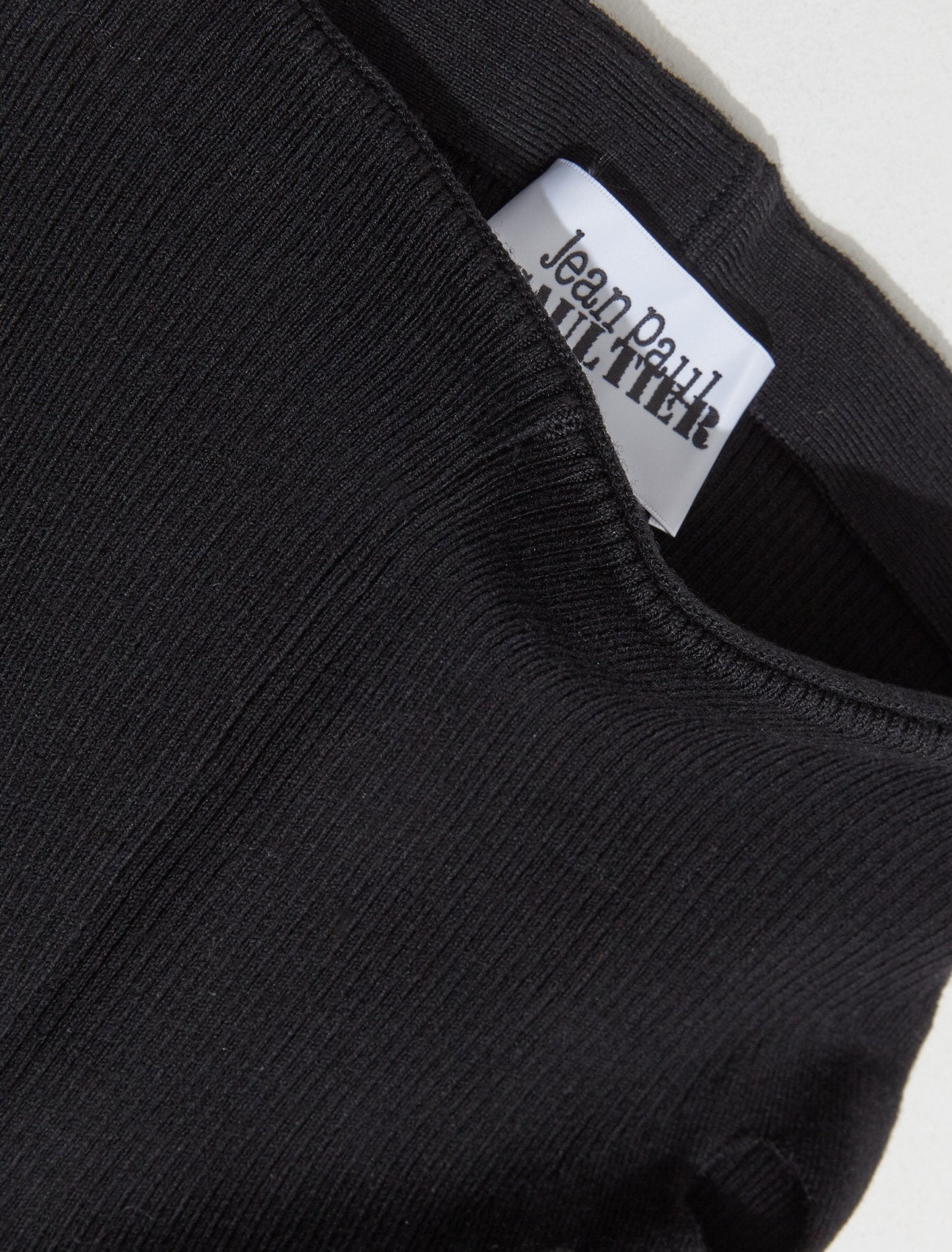 Flared Trousers with Perforated Details in Black