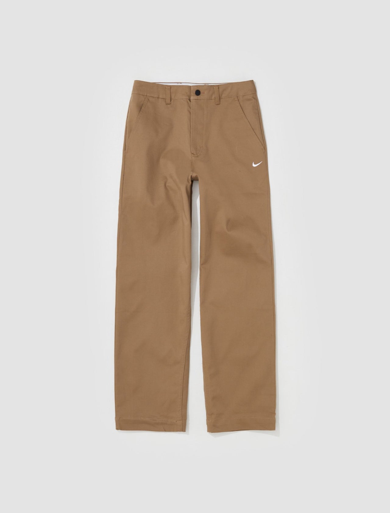 Unlined Cotton Chino Pants in Dark Driftwood