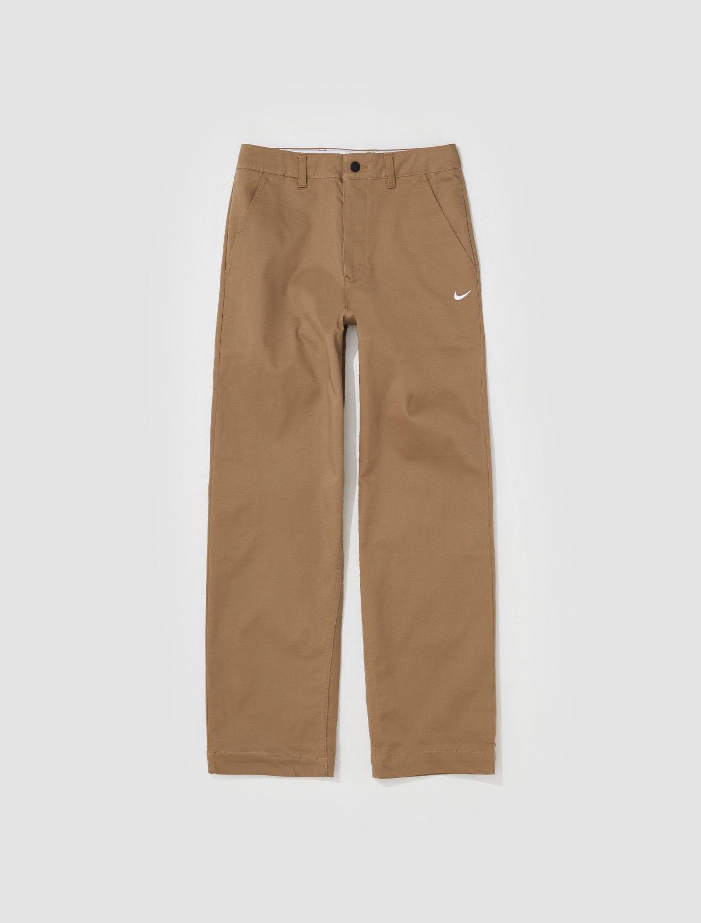 Unlined Cotton Chino Pants in Dark Driftwood
