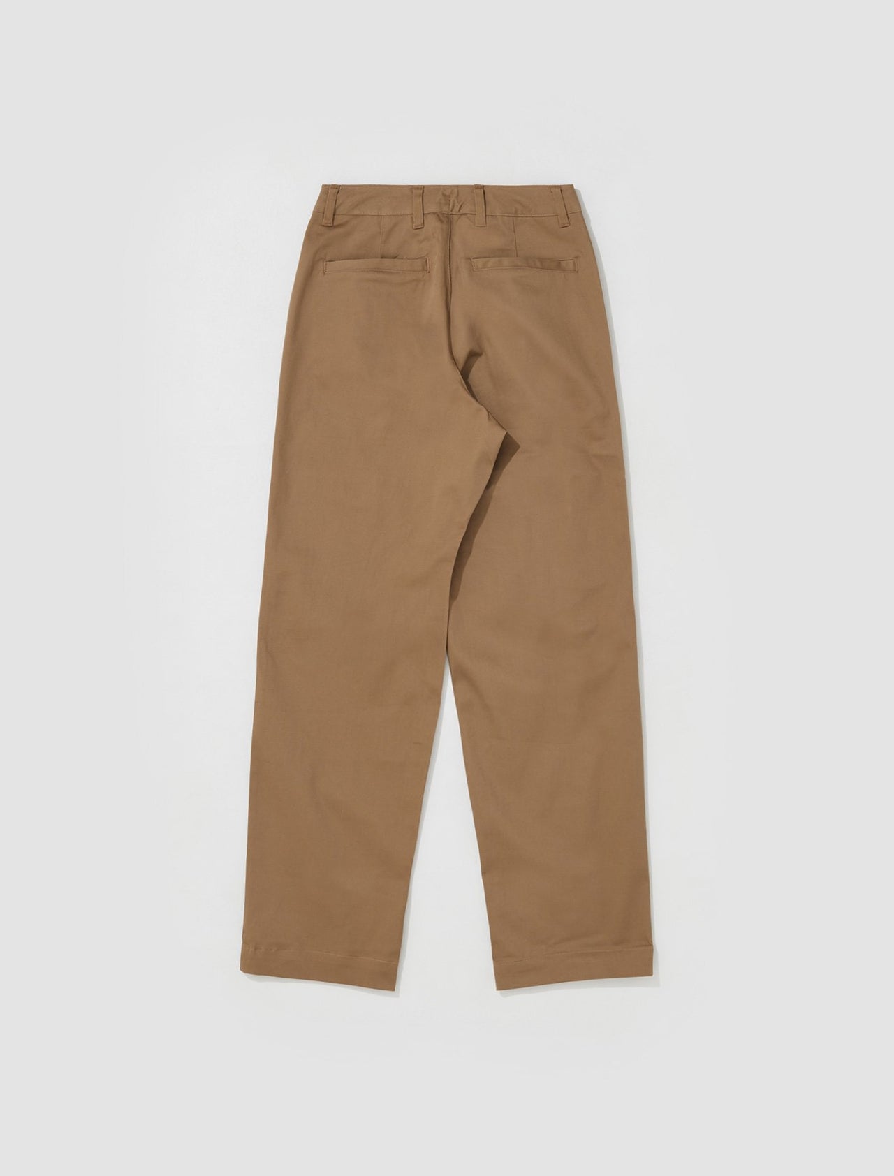 Unlined Cotton Chino Pants in Dark Driftwood
