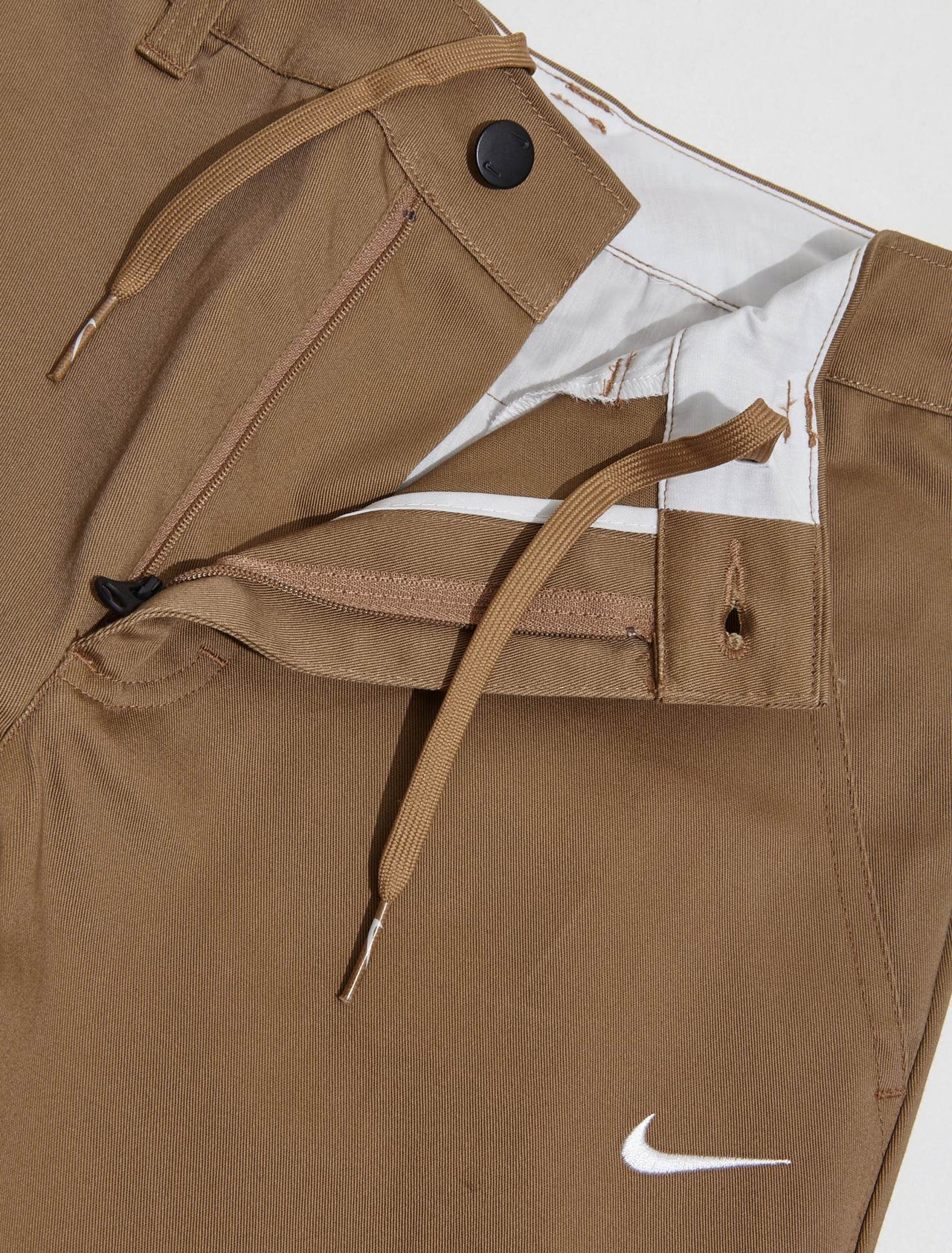 Unlined Cotton Chino Pants in Dark Driftwood