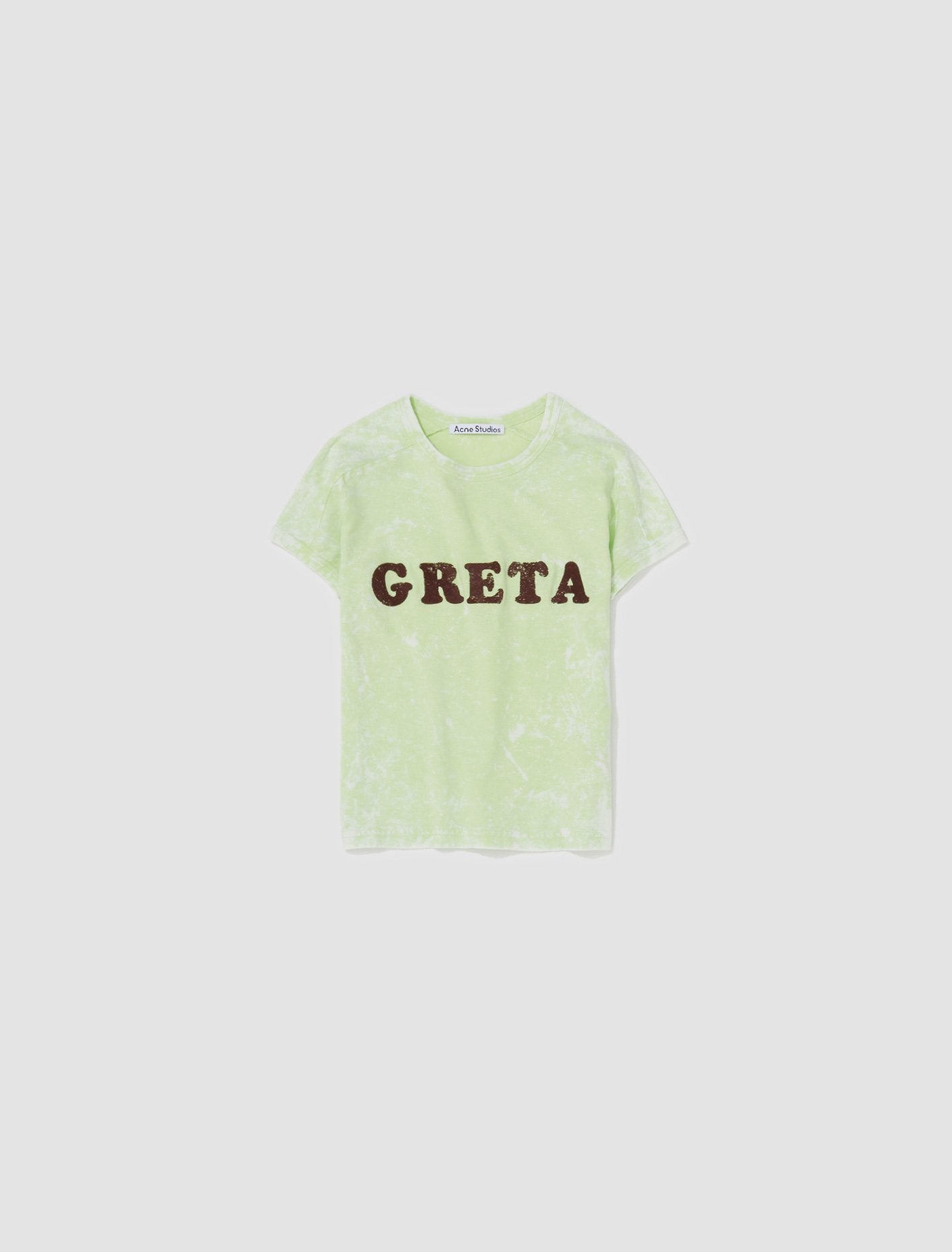 Printed T-Shirt in Fluo Green