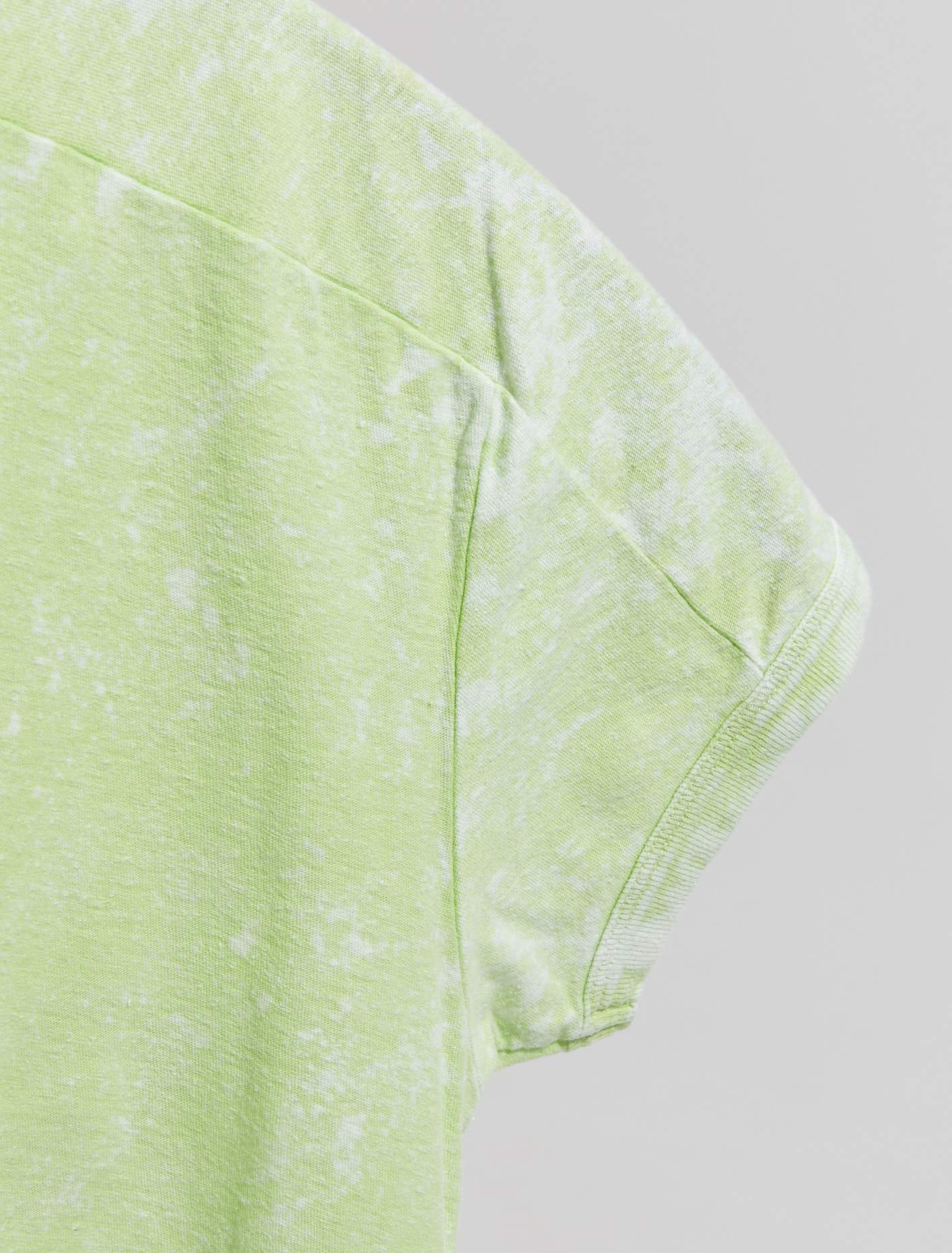 Printed T-Shirt in Fluo Green