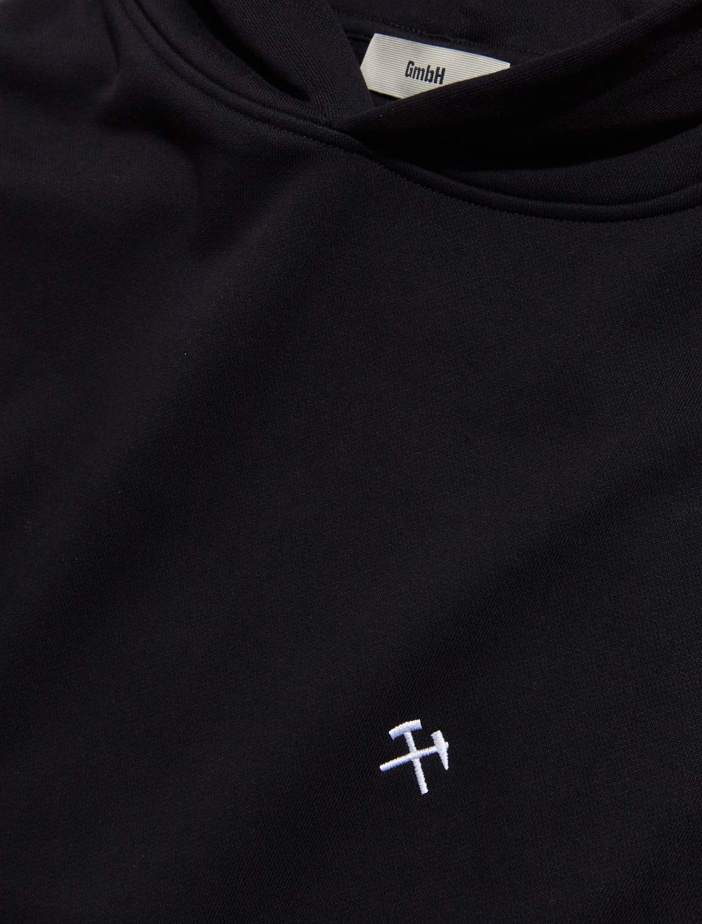 Hoodie with Photographic Print in Black