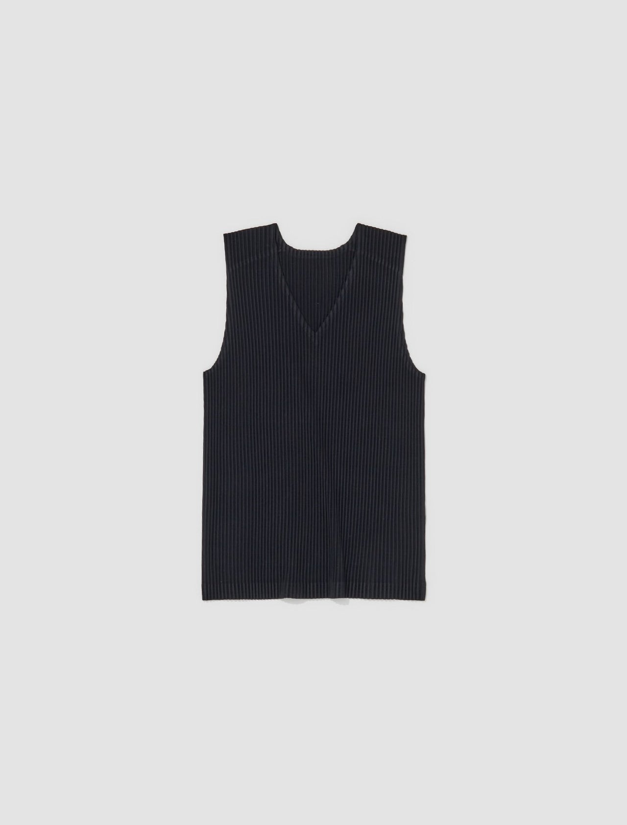Pleated Vest in Black