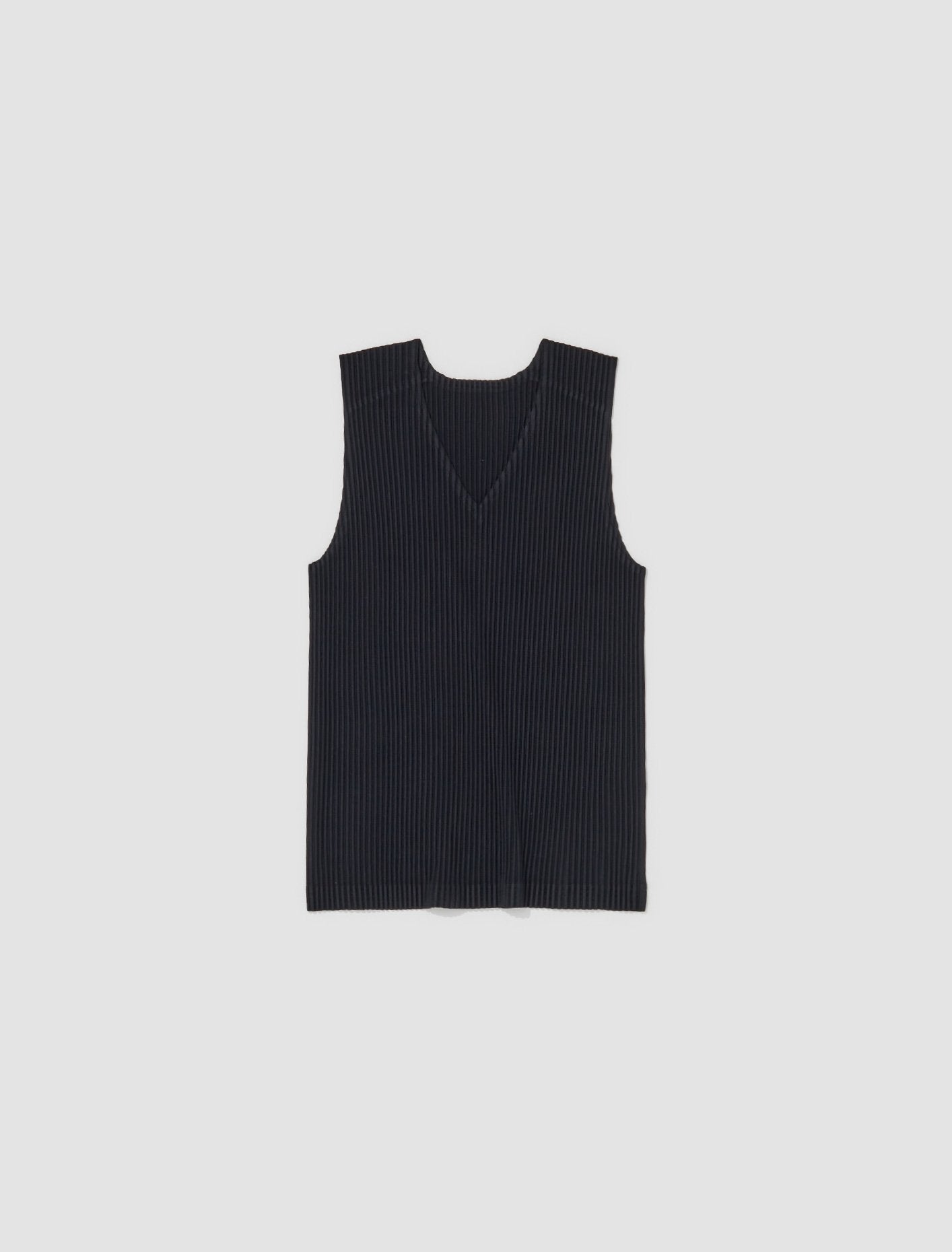 Pleated Vest in Black